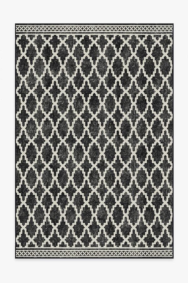 Cleo Trellis Black Outdoor Rug