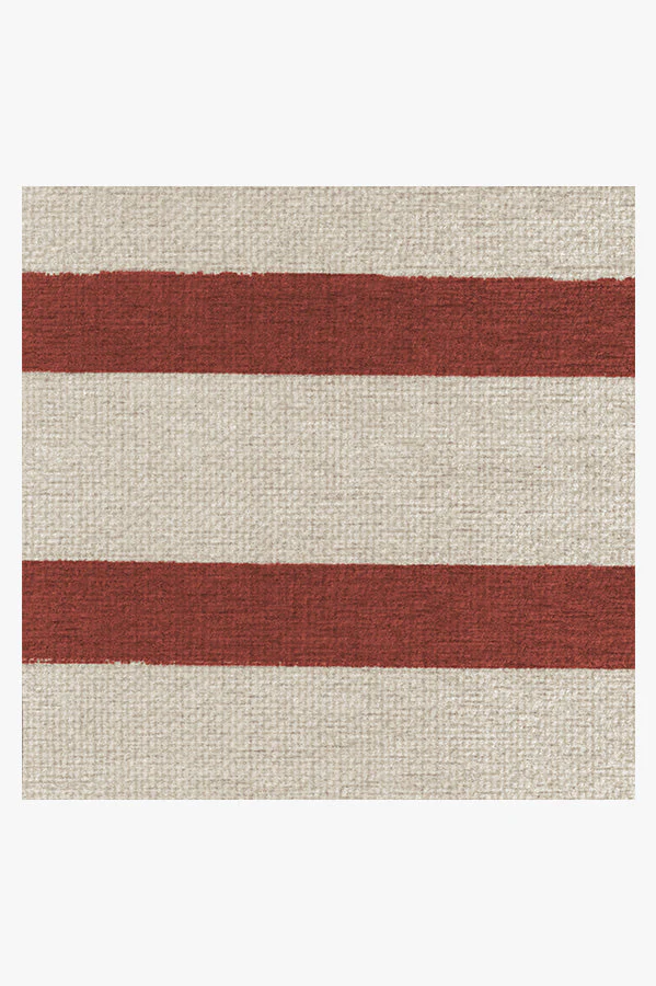 Hudson Stripe Red Rug