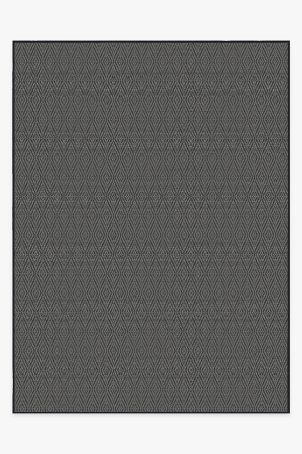 Halo Diamond Grey Outdoor Rug