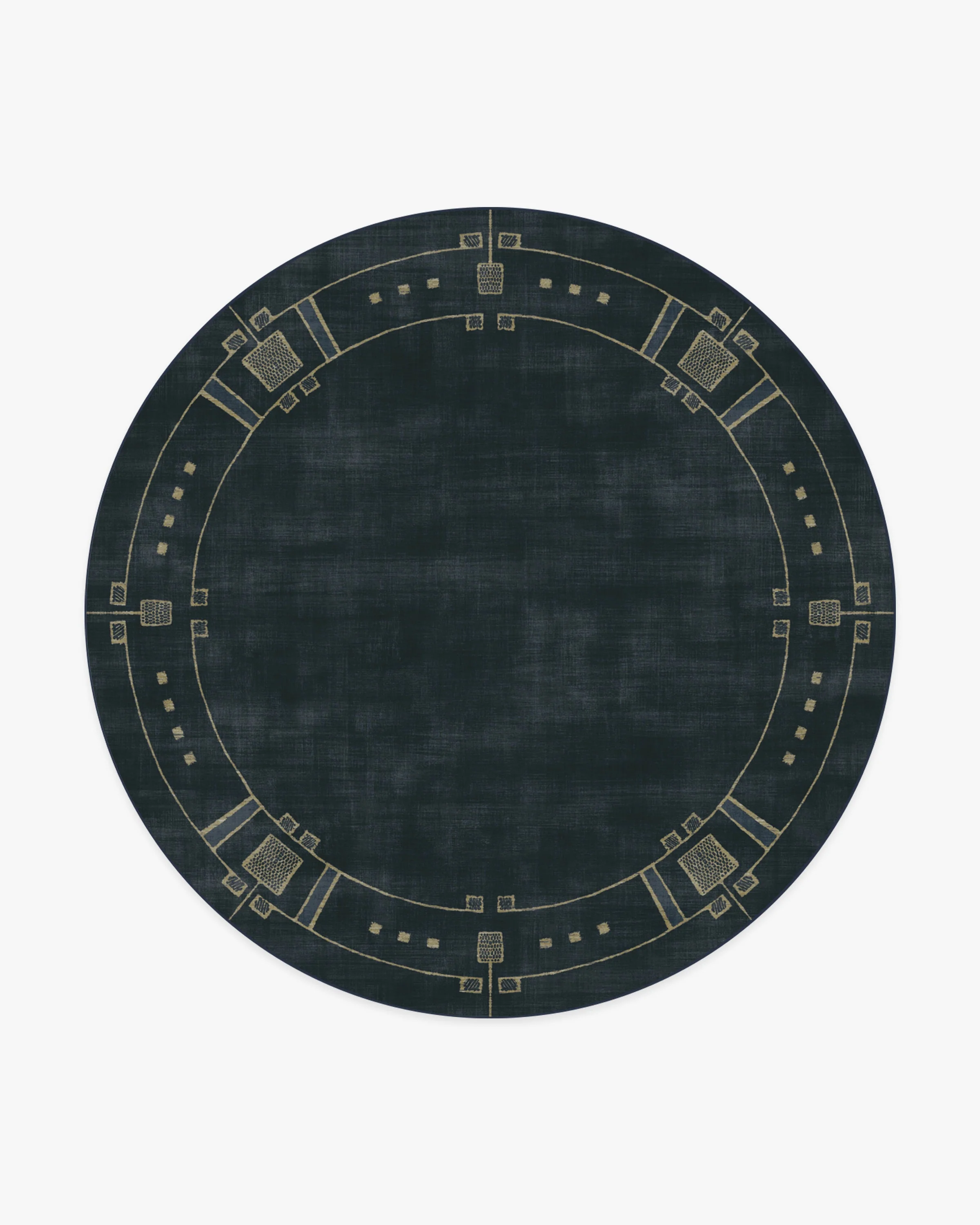 Avery Midnight Blue Flatwoven Rug by Architectural Digest