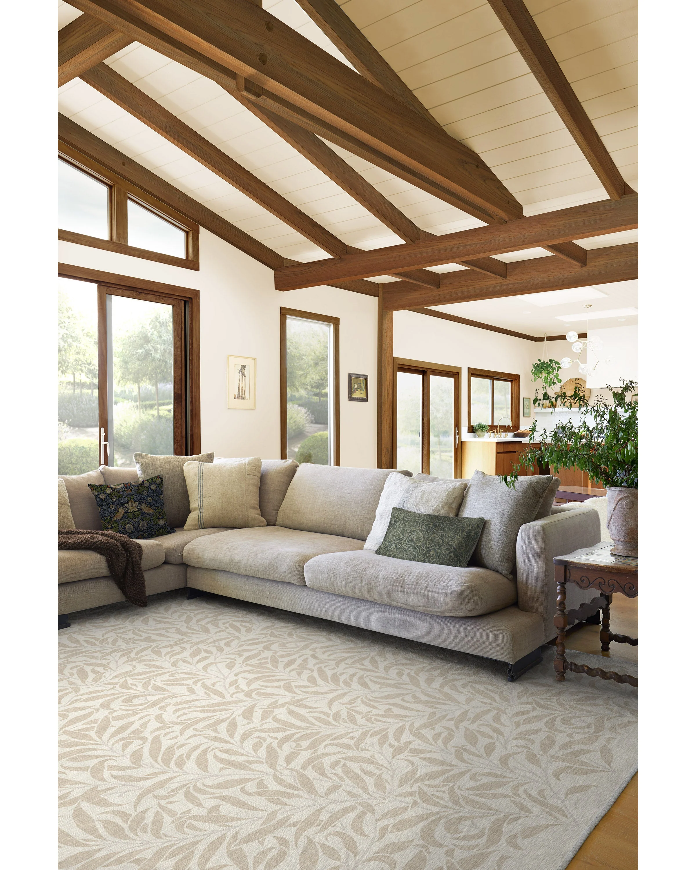 Pure Willow Boughs Natural Rug by Morris & Co.