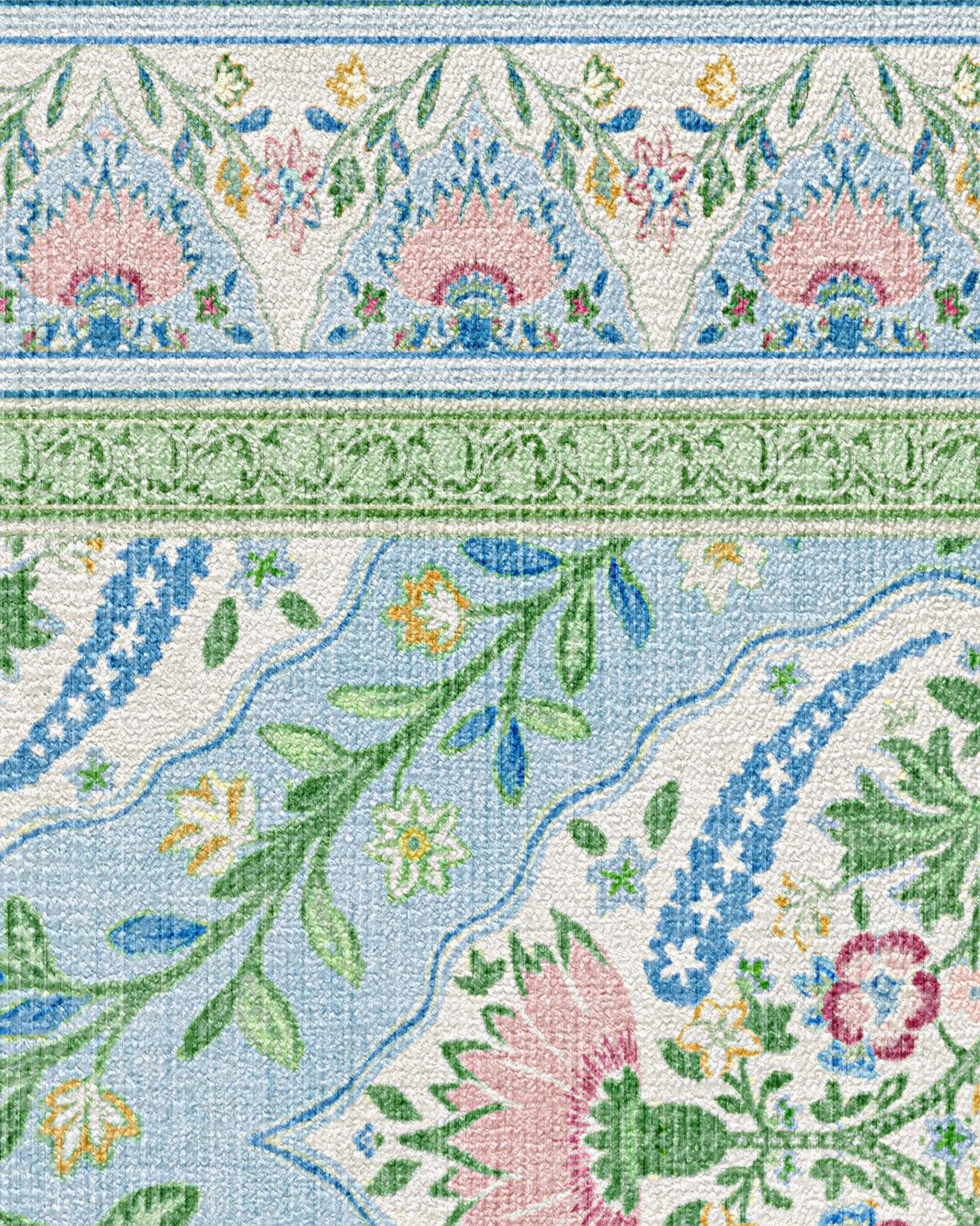 Skye Blue Multicolor Rug by Mrs. Alice