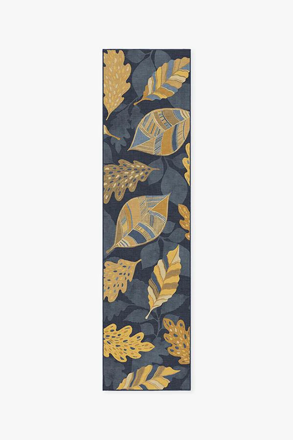 Aurelia Navy Gold Flatwoven Rug
