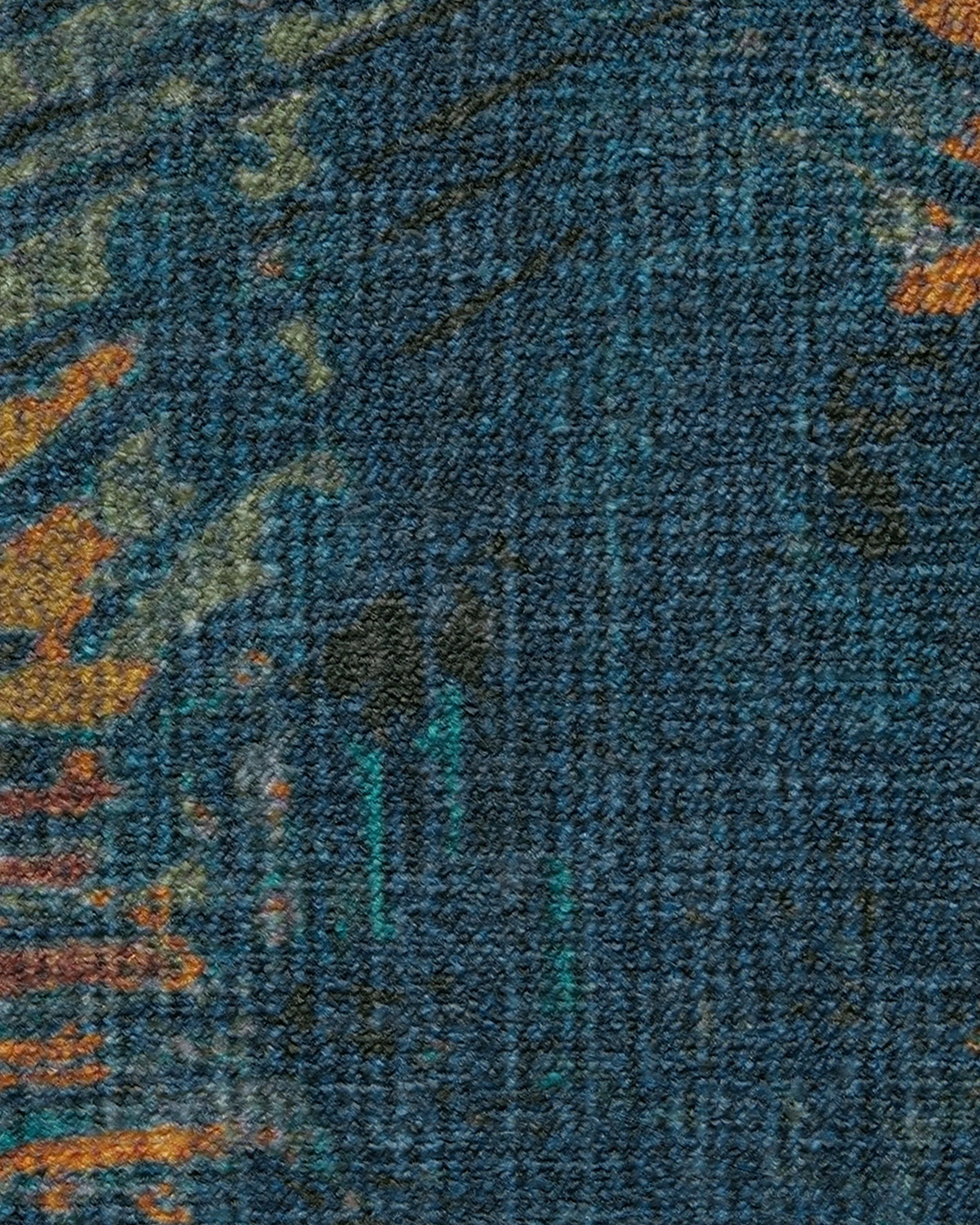 Sgraffito Royal Blue Rug by Malene Barnett