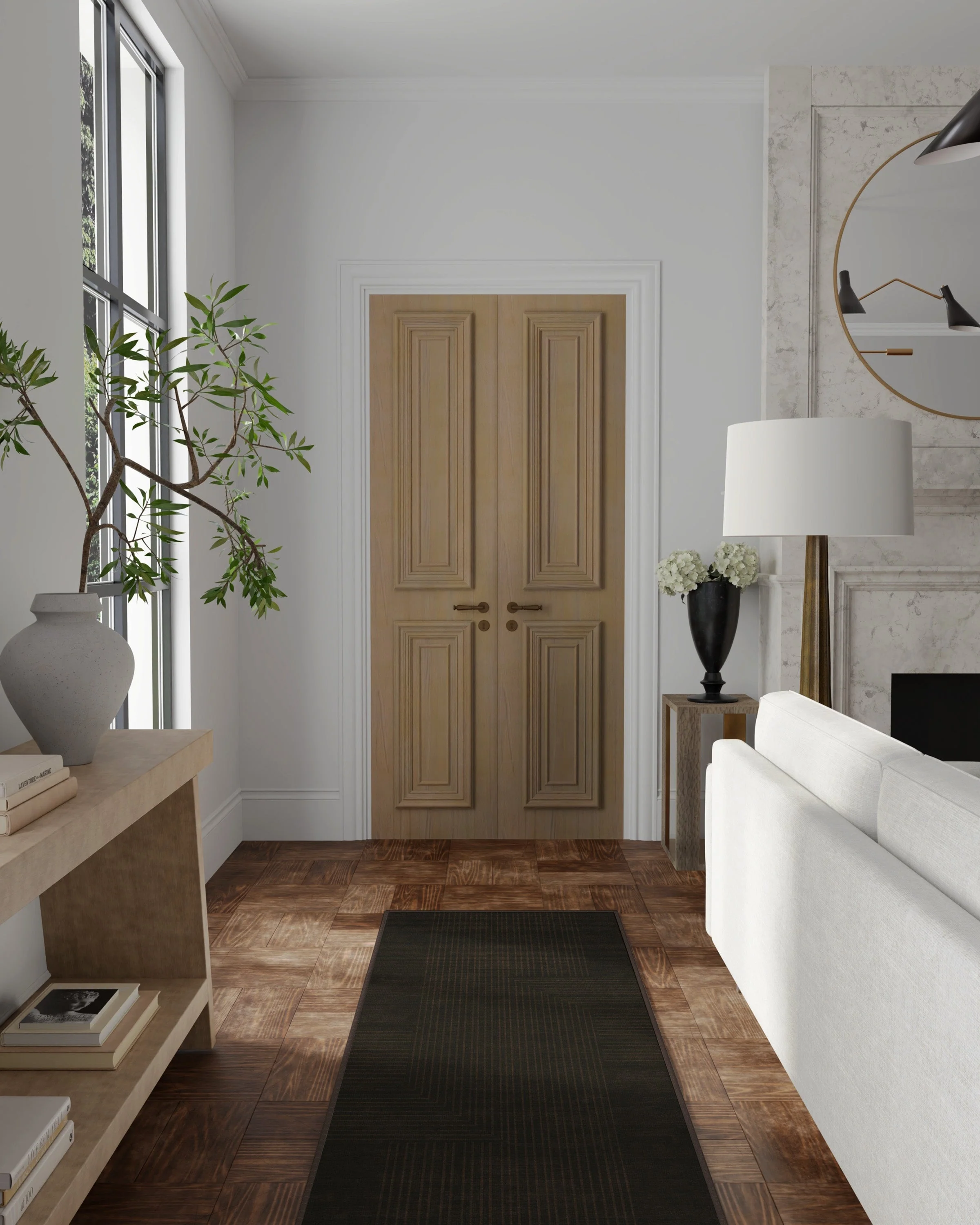 Bel Air Dark Chocolate Flatwoven Rug by The Hiltons