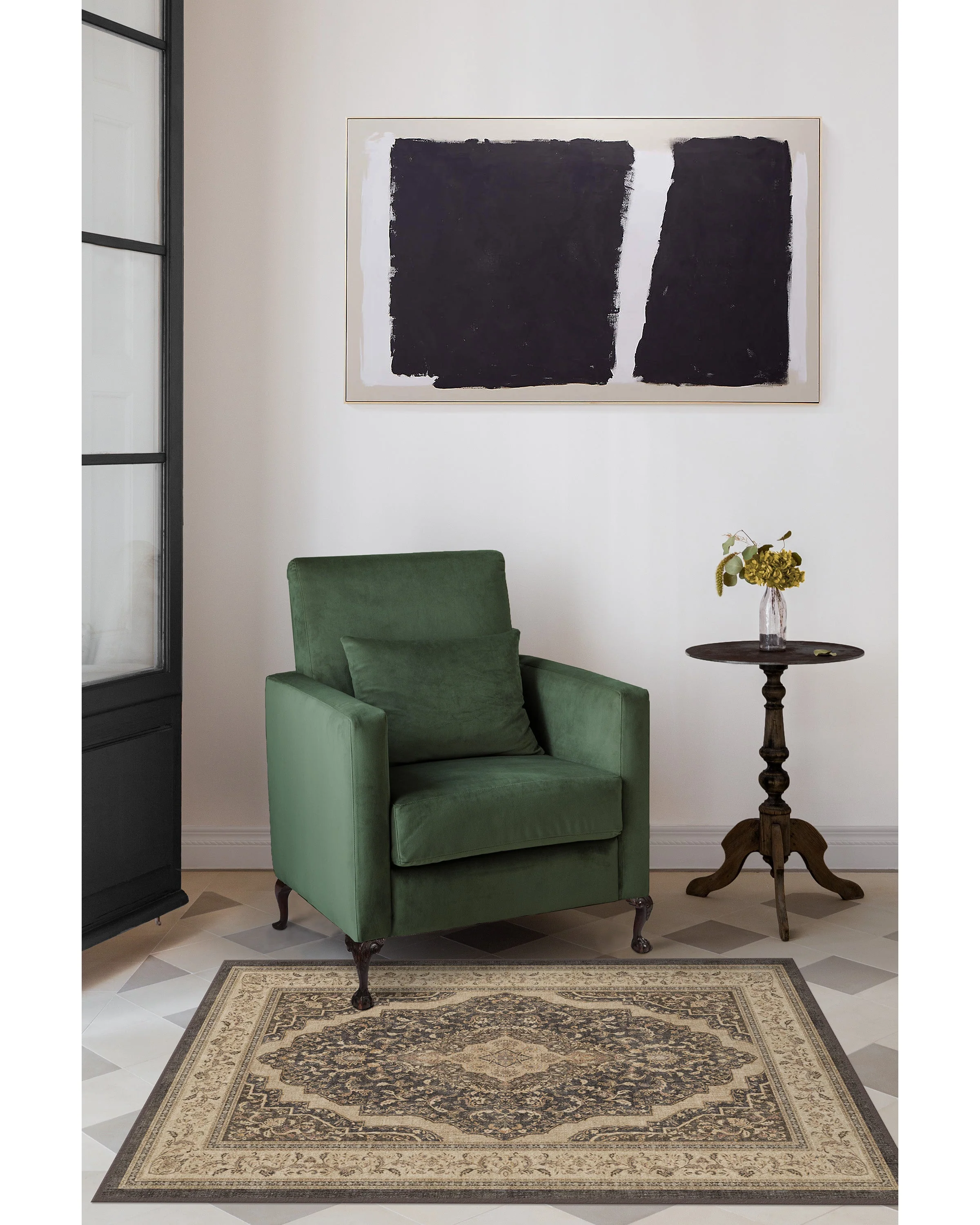 Adeline Dark Wood Flatwoven Rug