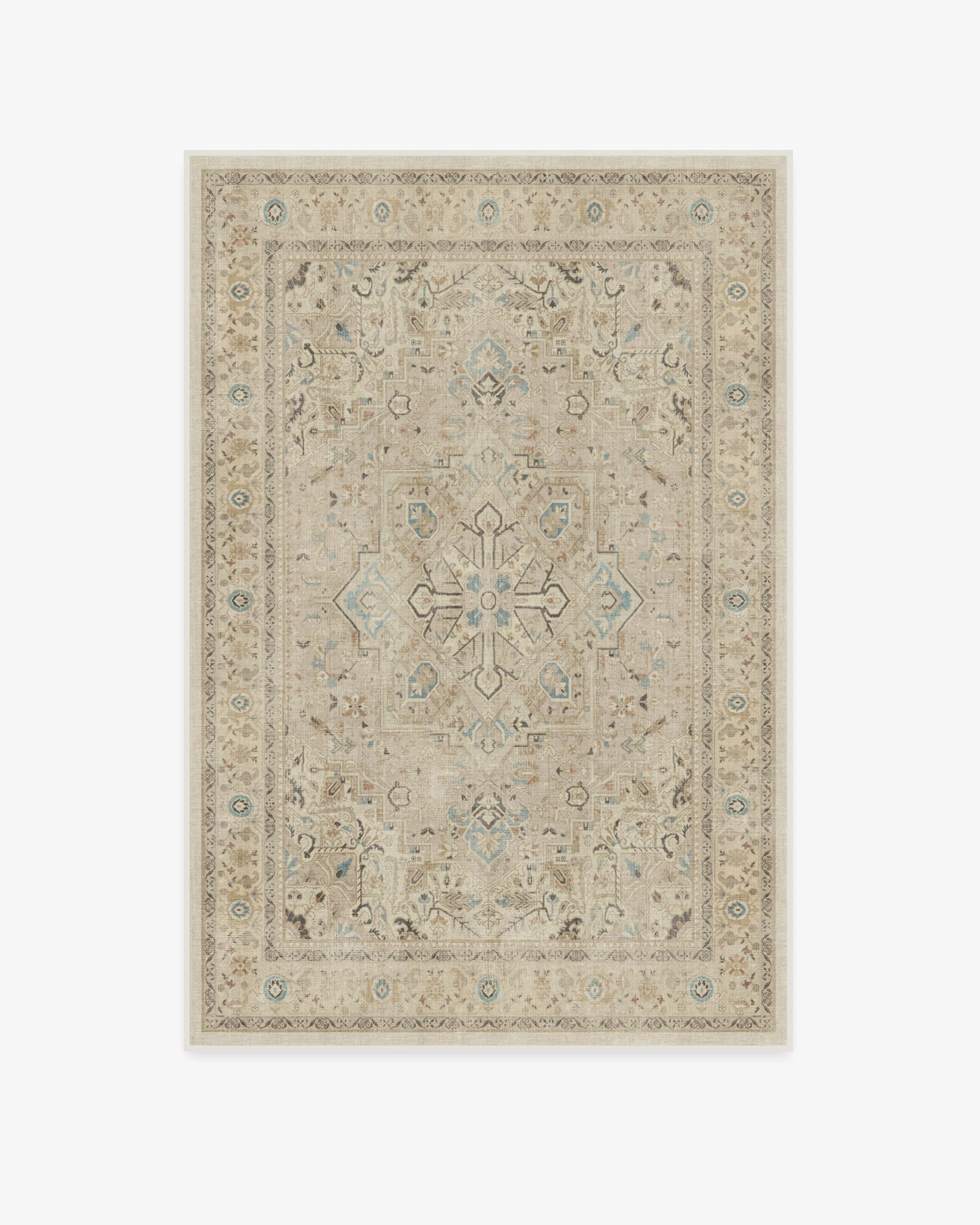 Kamran Ivory Opal Flatwoven Rug
