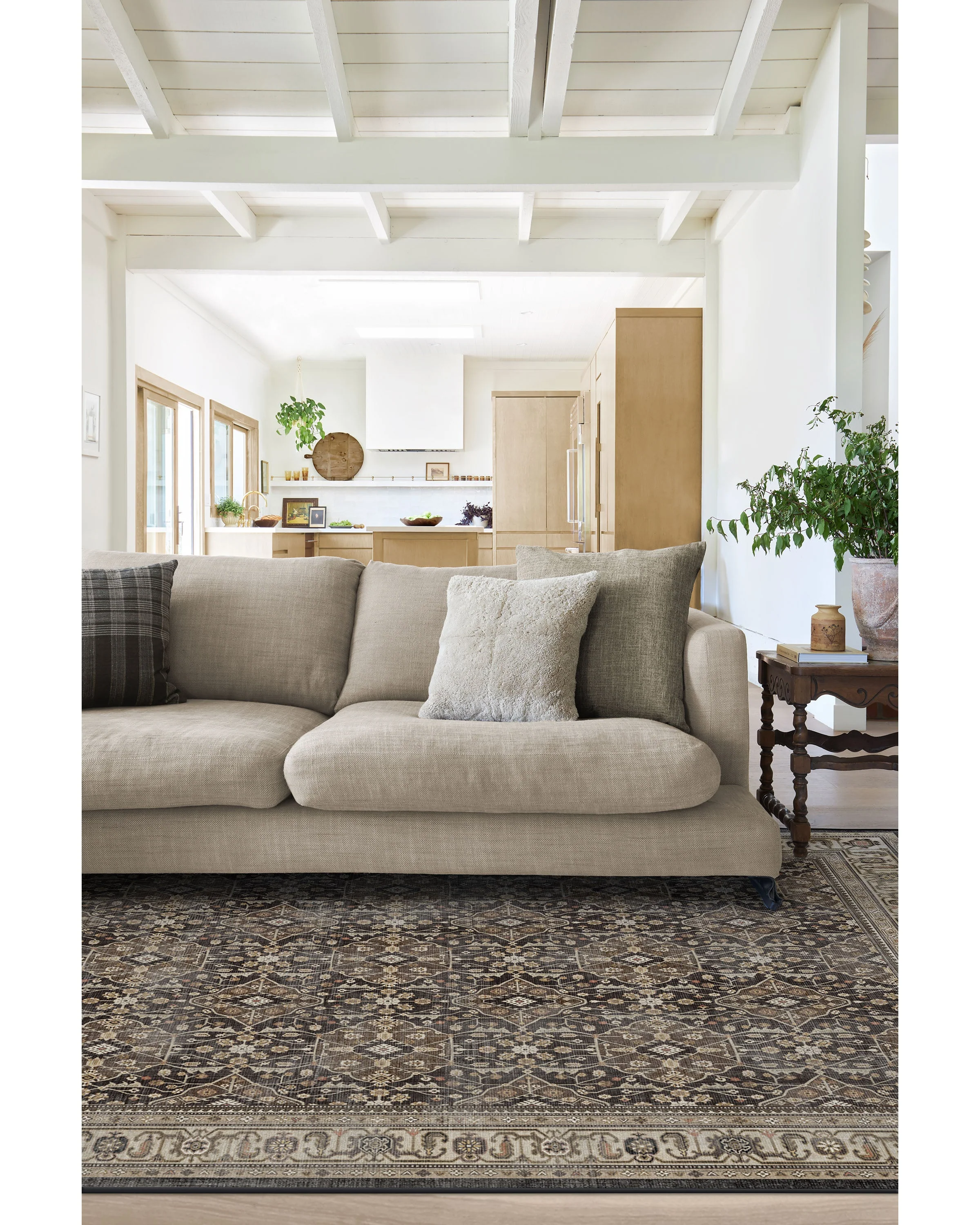 Alessia Dark Wood Flatwoven Rug