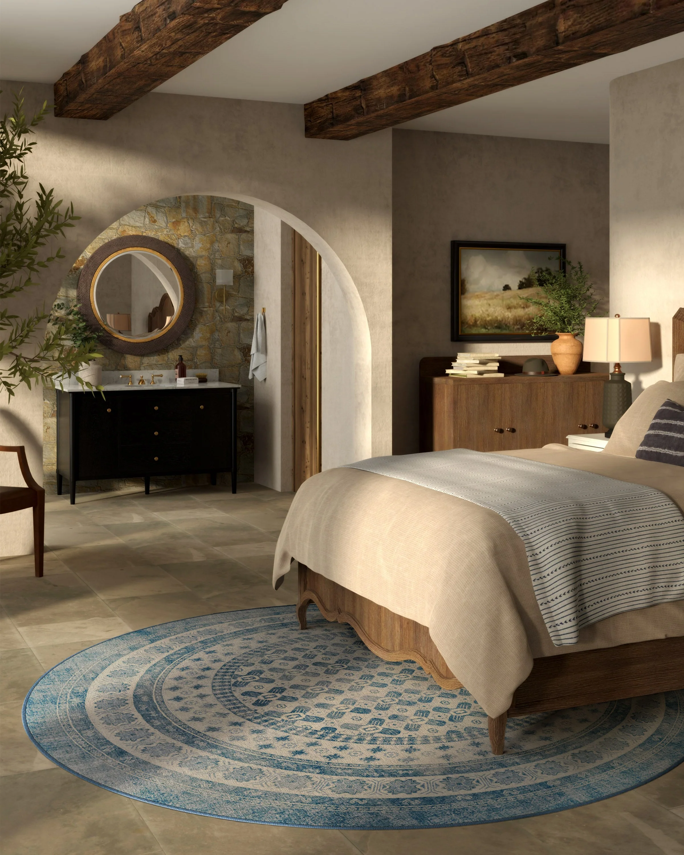 Cyrus Ocean & Ivory Rug