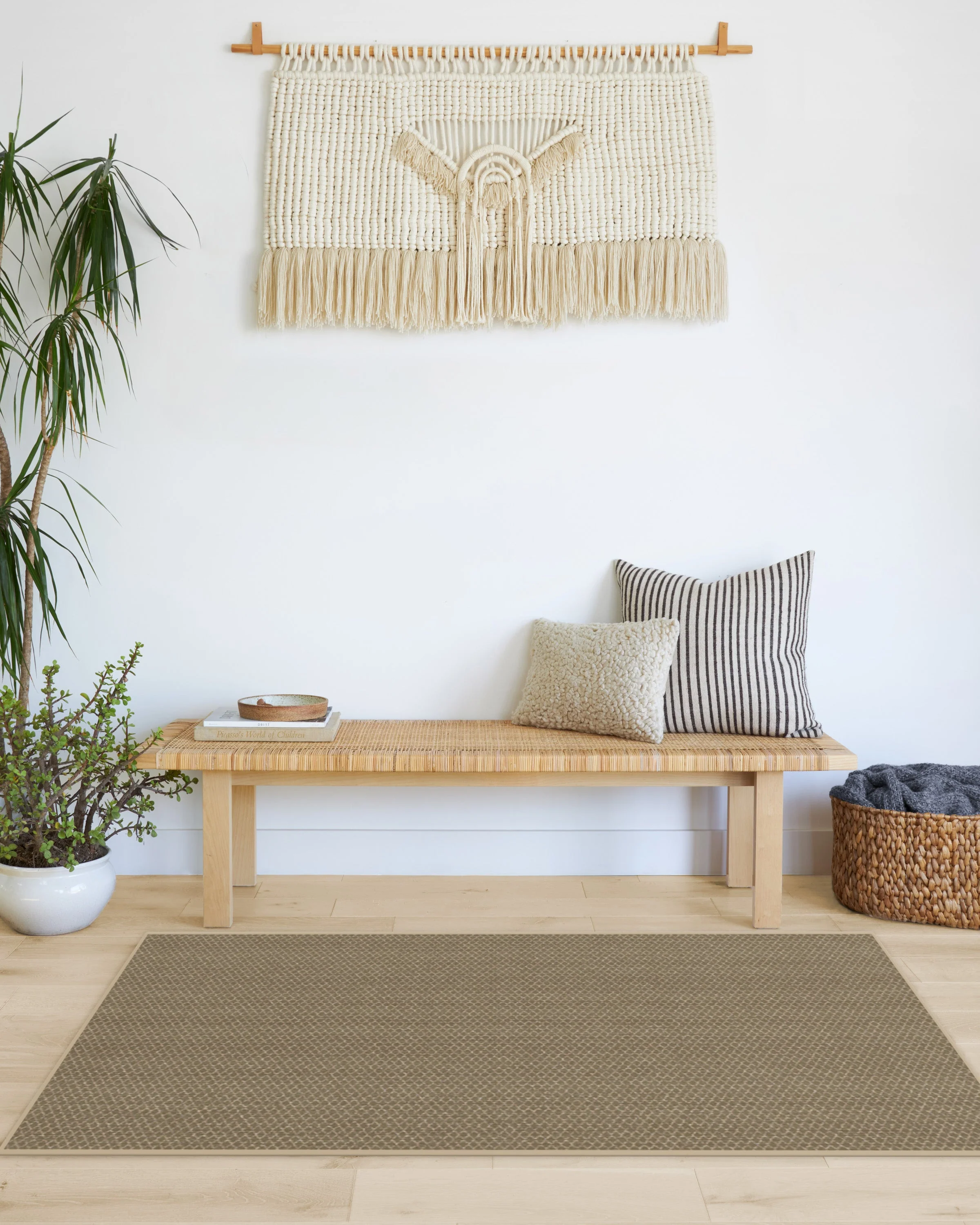 Tillie Solid Sand Re-Jute Rug
