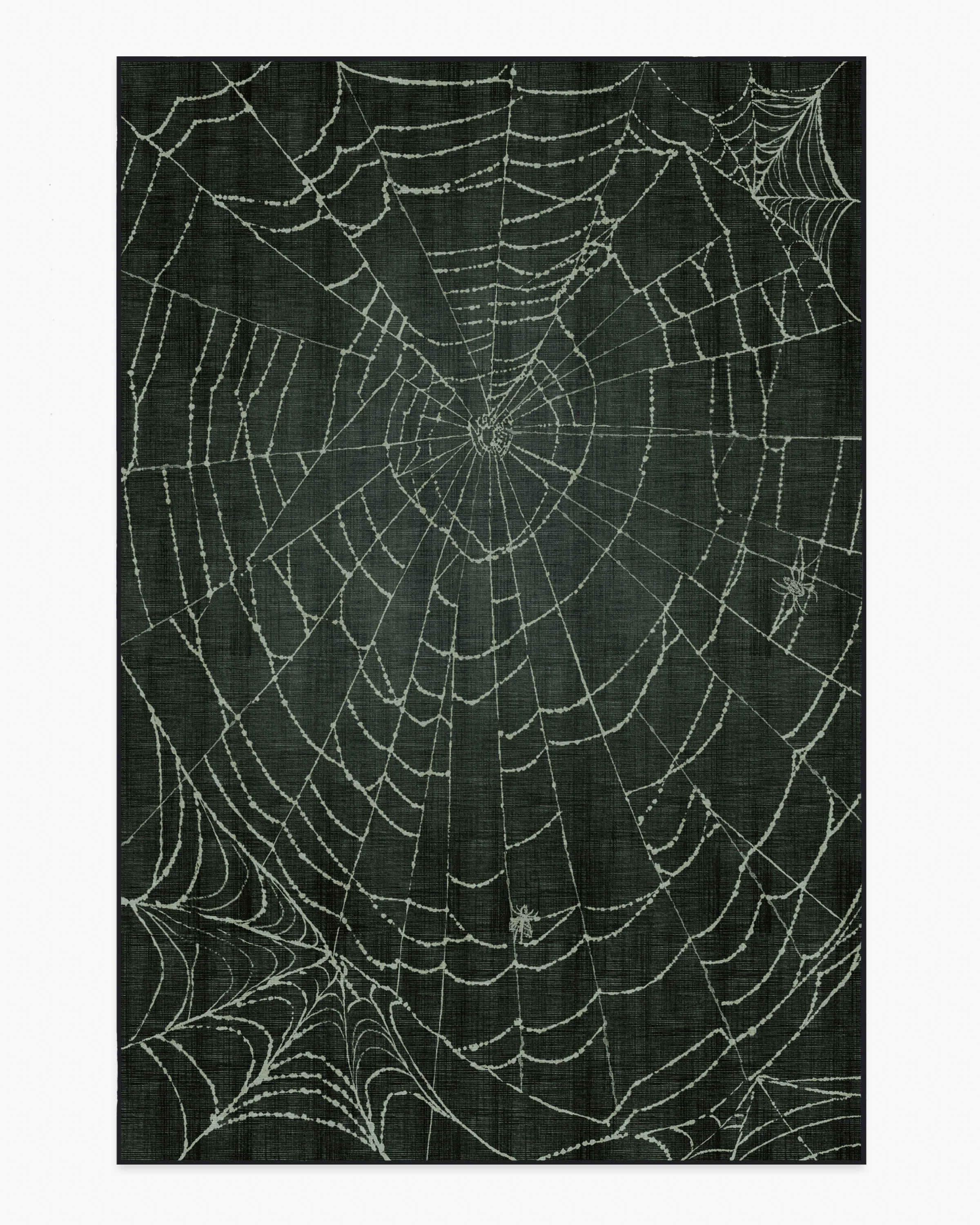 Web Soft Black Flatwoven Rug