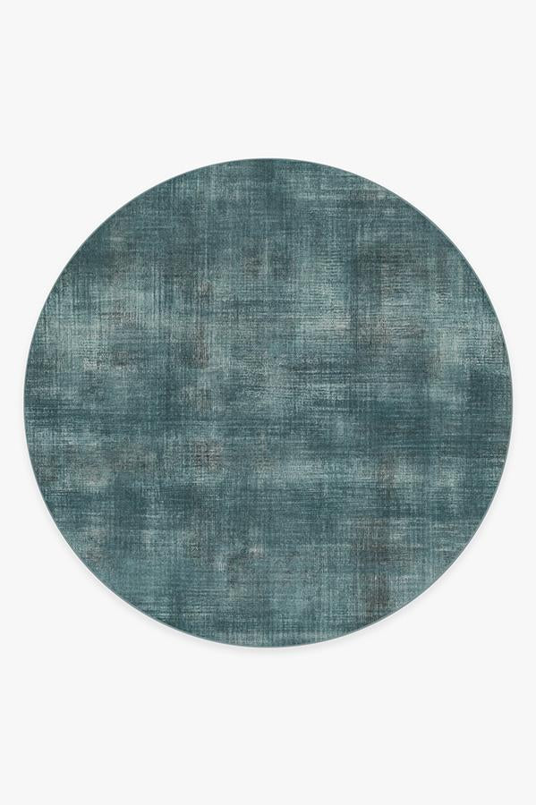 Sudaria Solid Teal Blue Flatwoven Rug
