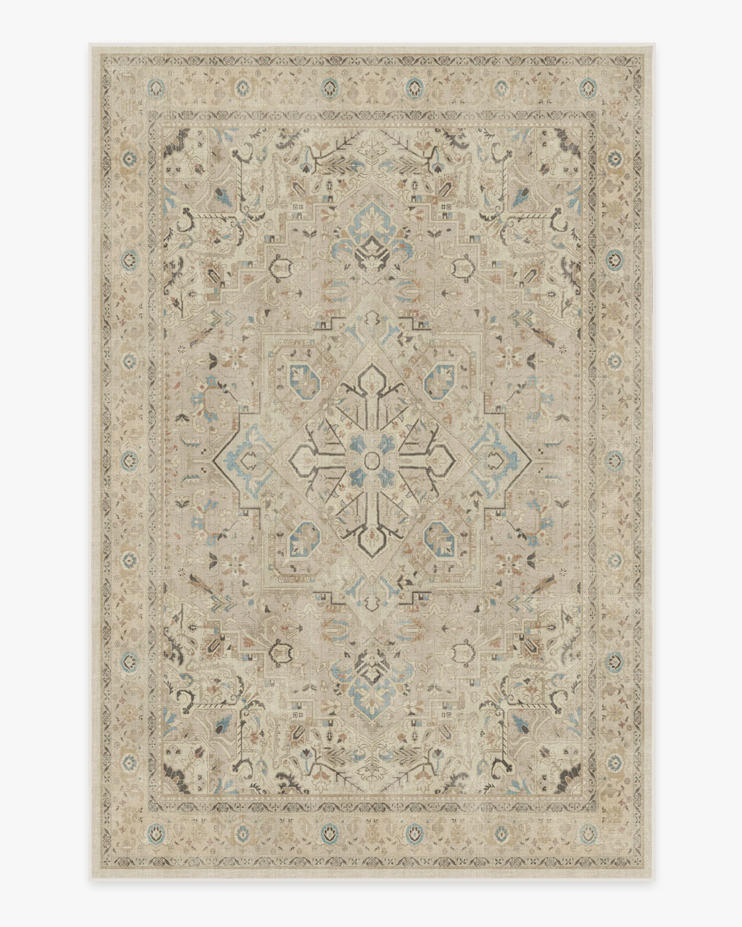 Kamran Ivory Opal Flatwoven Rug