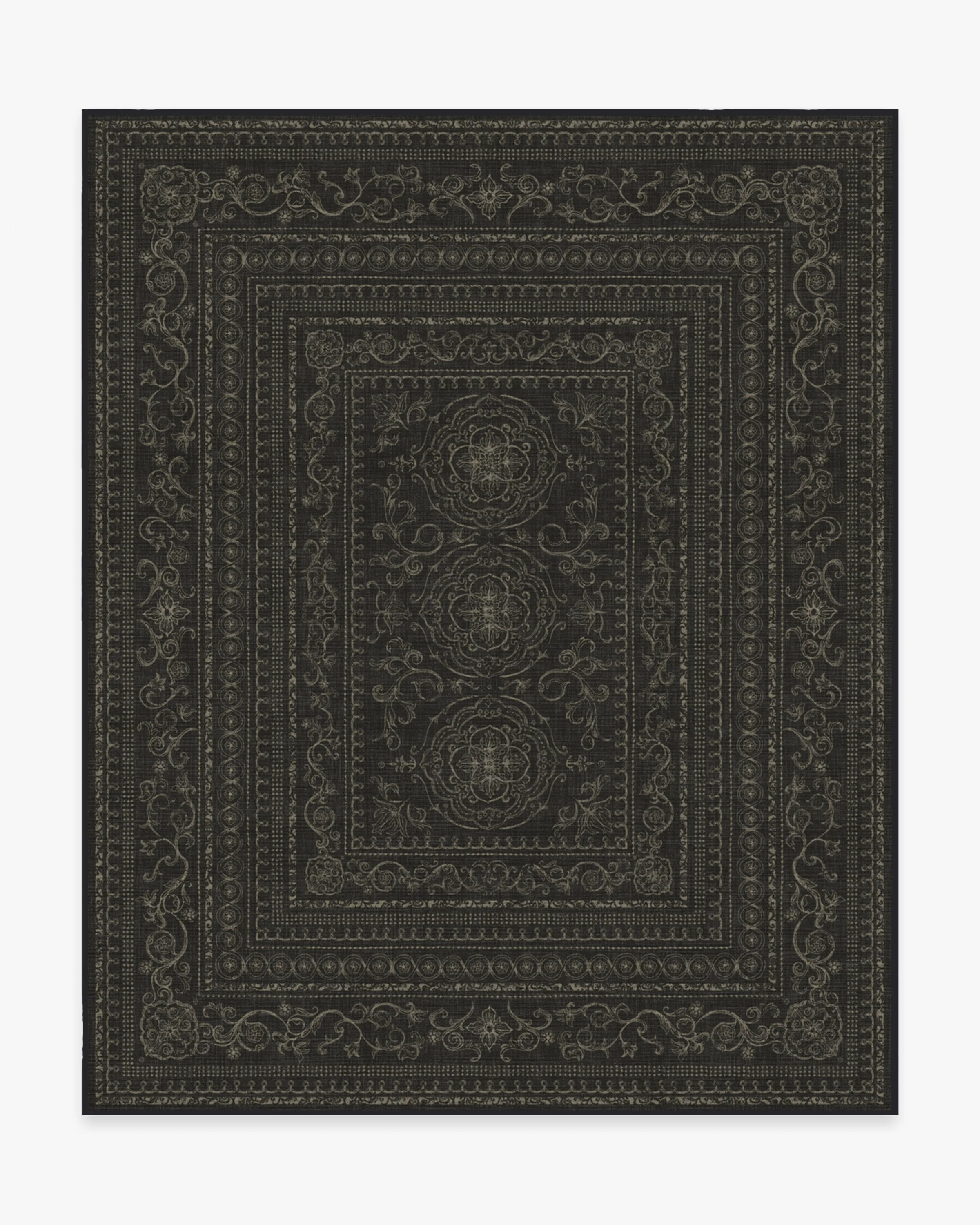 Gisele Soft Black Flatwoven Rug