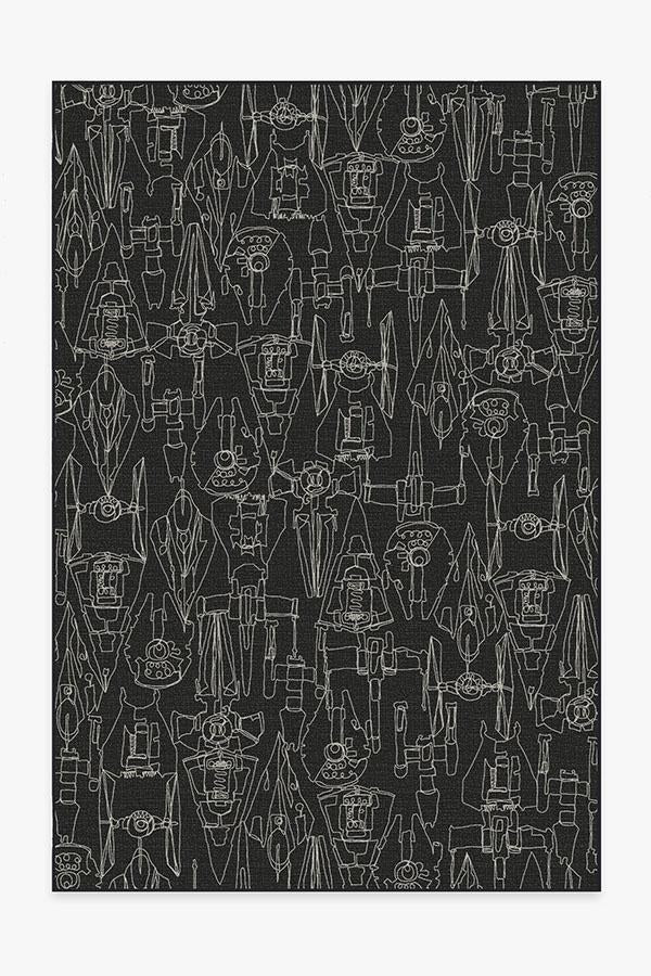 Star Wars Armada Black Flatwoven Rug