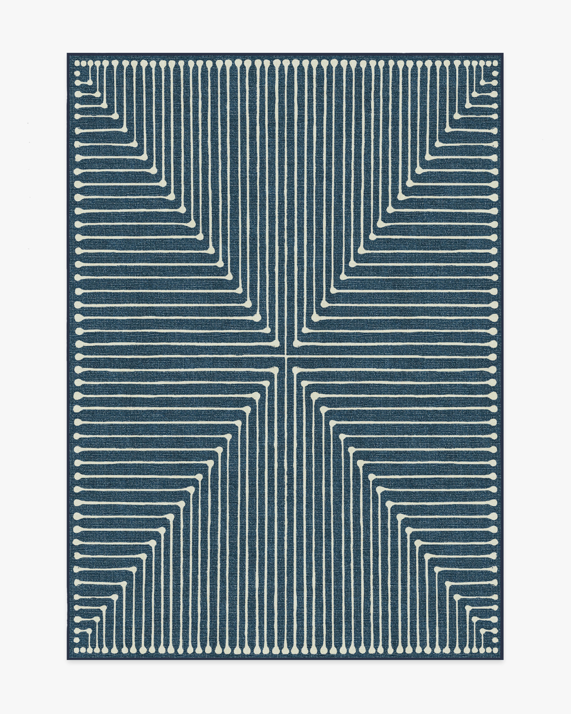 Inkdrop Lapis Blue Rug by Jonathan Adler