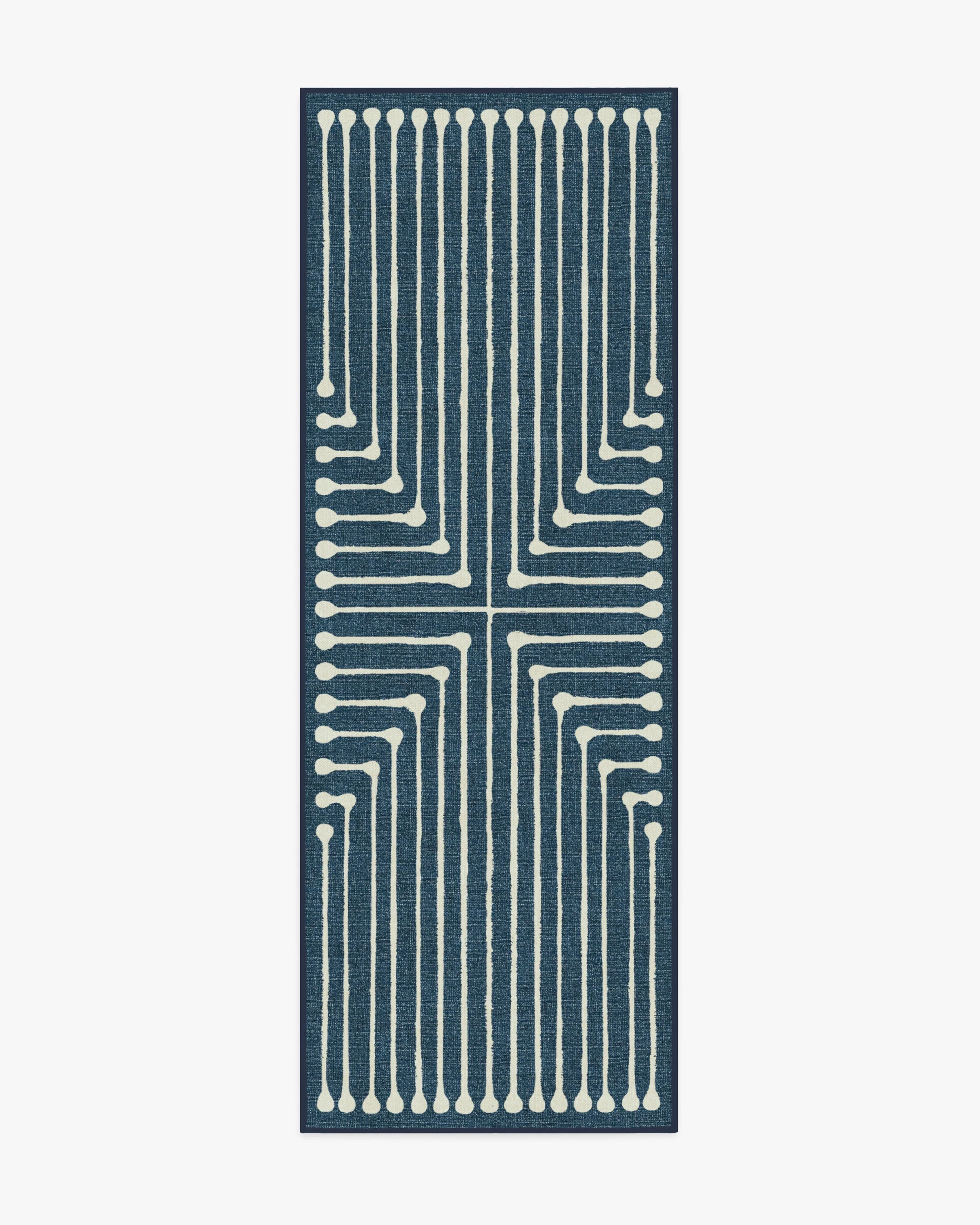 Inkdrop Lapis Blue Rug by Jonathan Adler