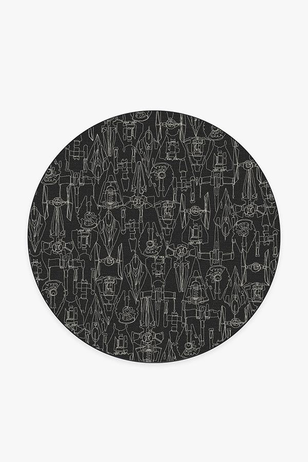 Star Wars Armada Black Flatwoven Rug