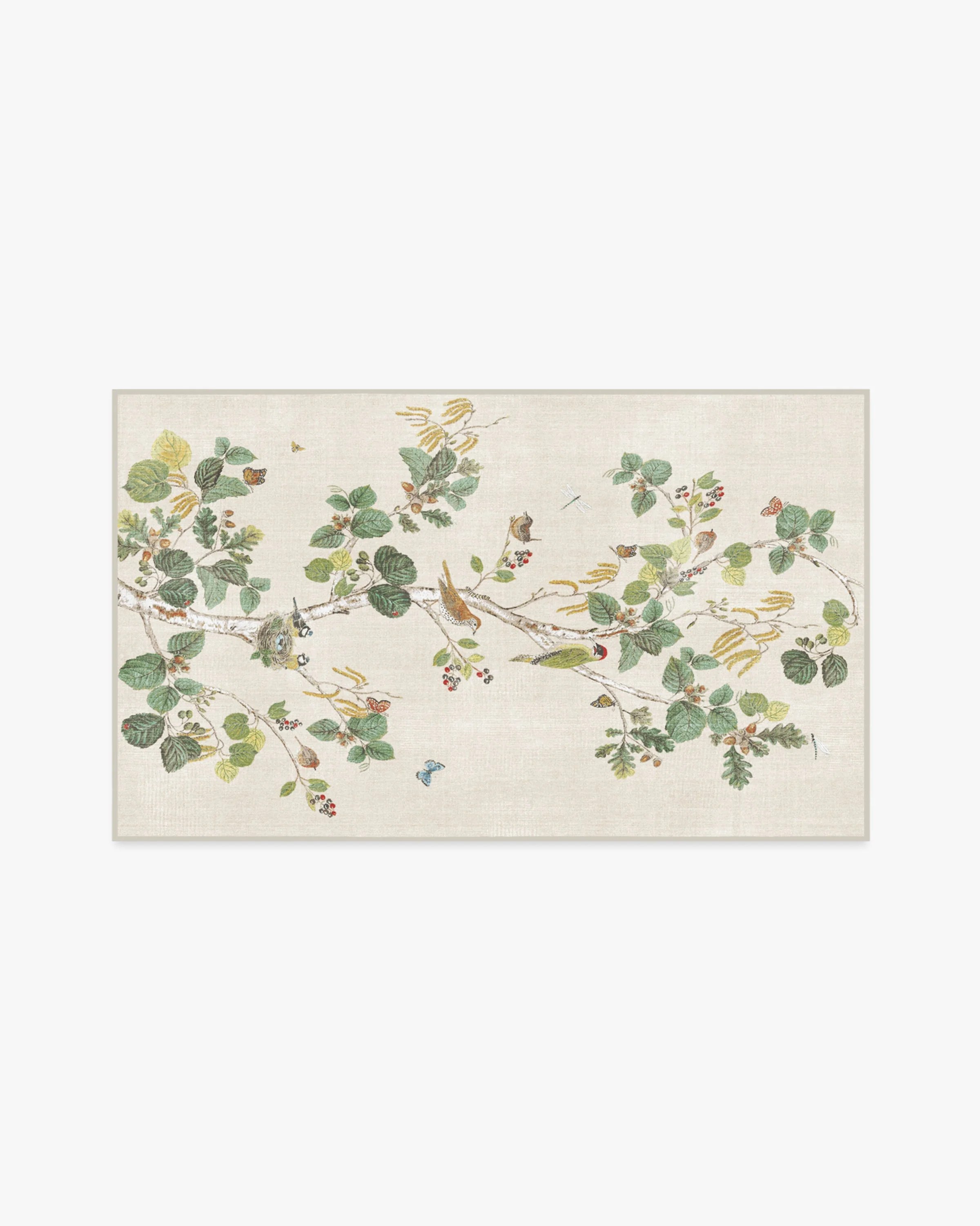 Woodland Chorus Fawn Flatwoven Rug by Sanderson