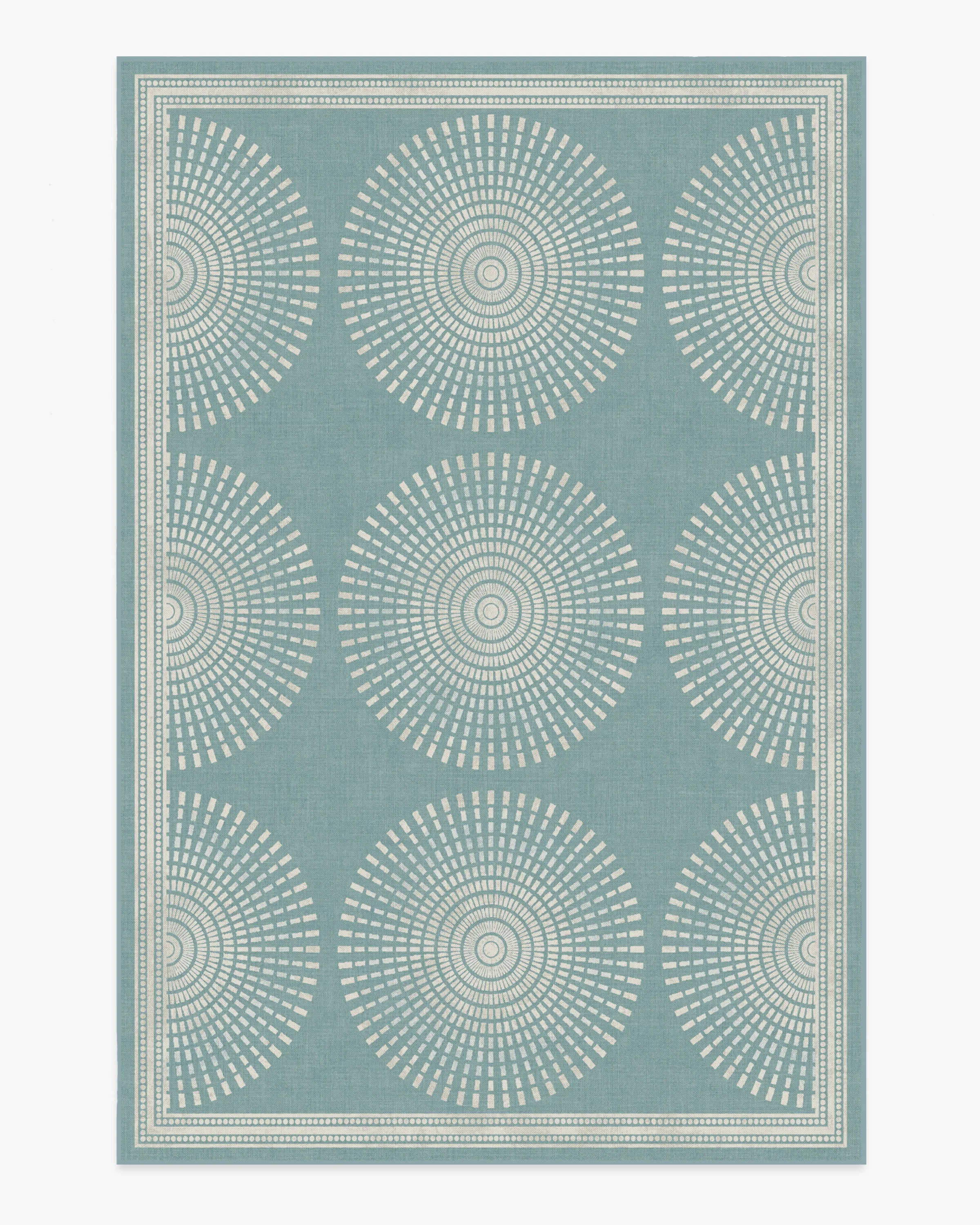 Santorini Blue Flatwoven Rug by Jonathan Adler