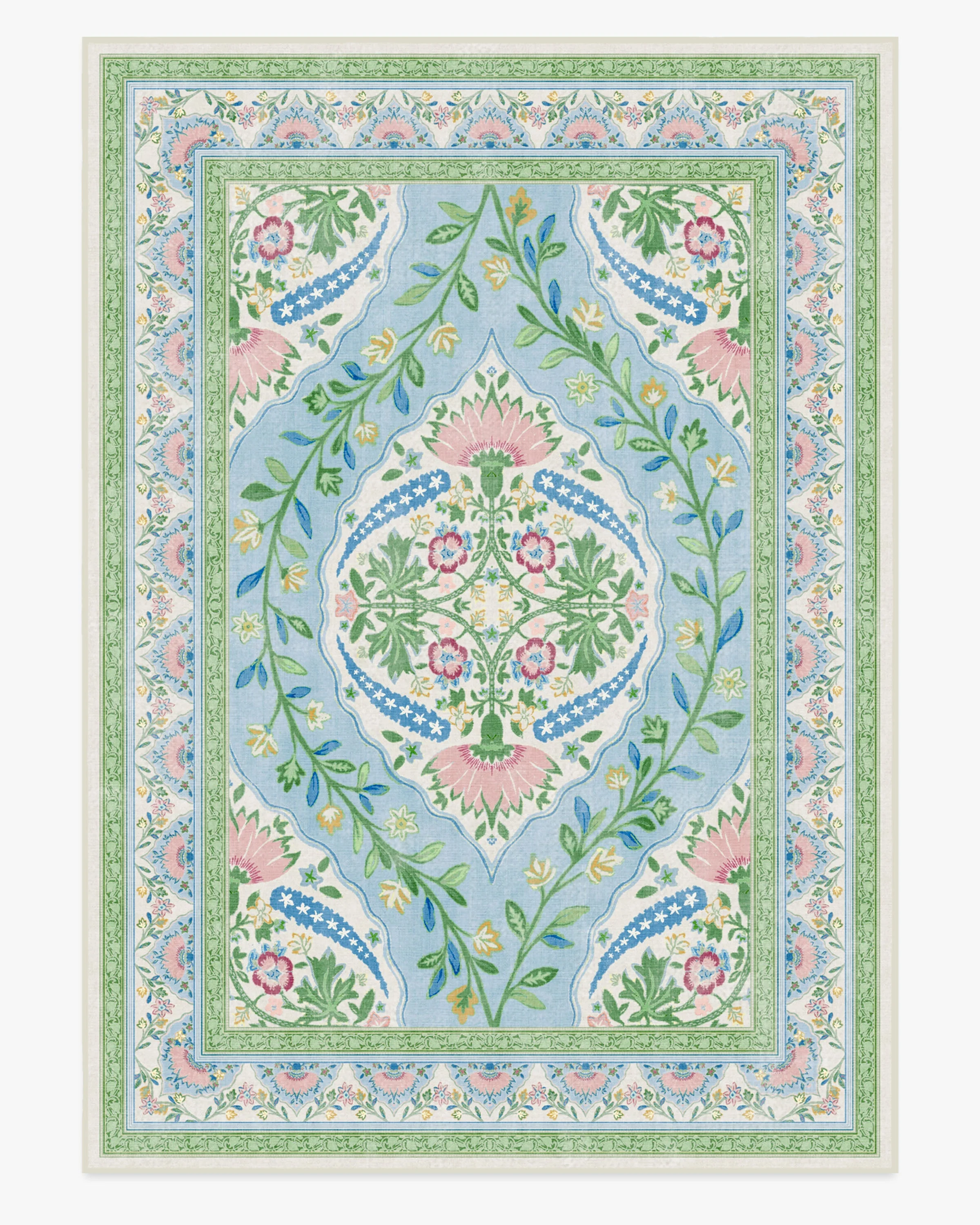 Skye Blue Multicolor Rug by Mrs. Alice