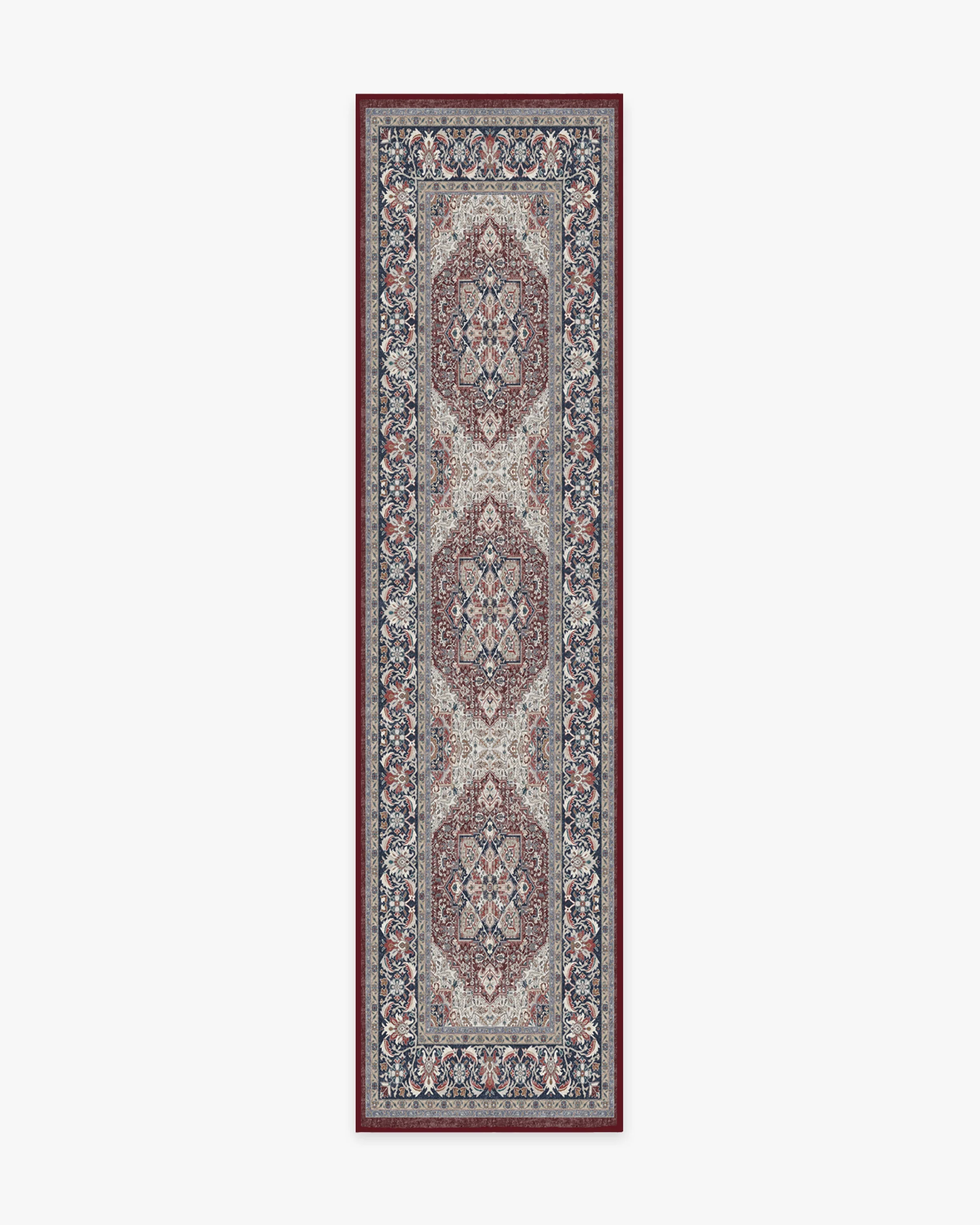 Hendesi Heriz Bordeaux Rug