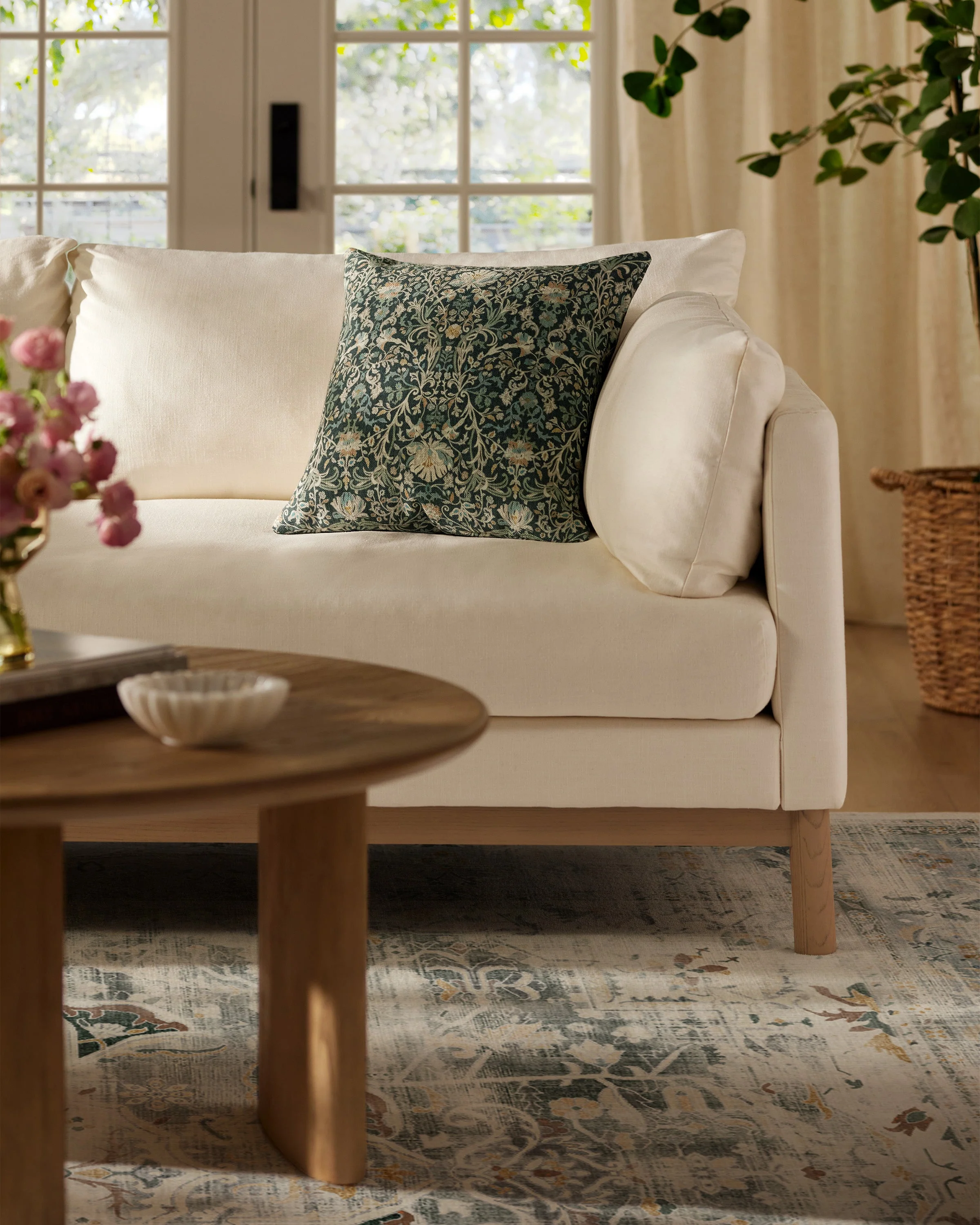 Windsor Jade Woven Throw Pillow