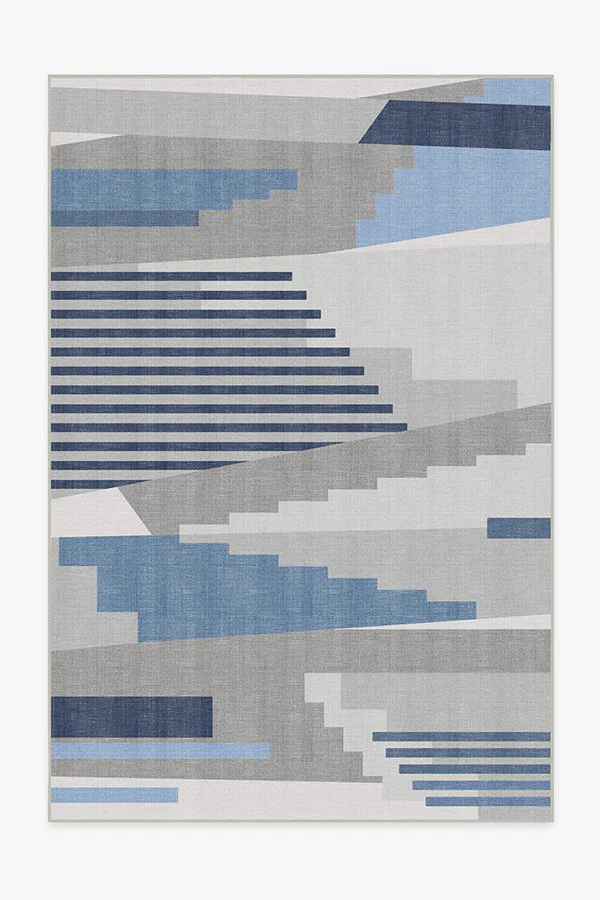 Tropea Grey & Blue Outdoor Rug