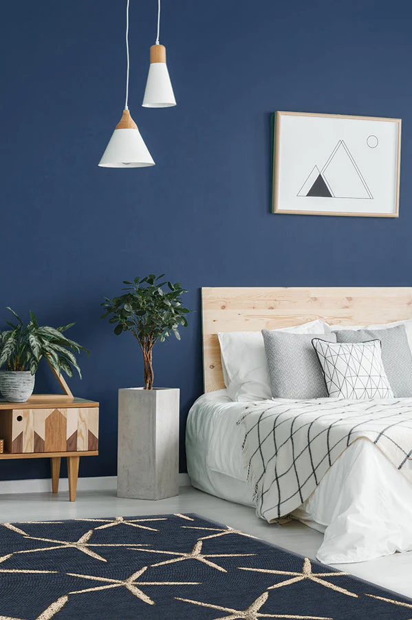 Starfish Navy Rug