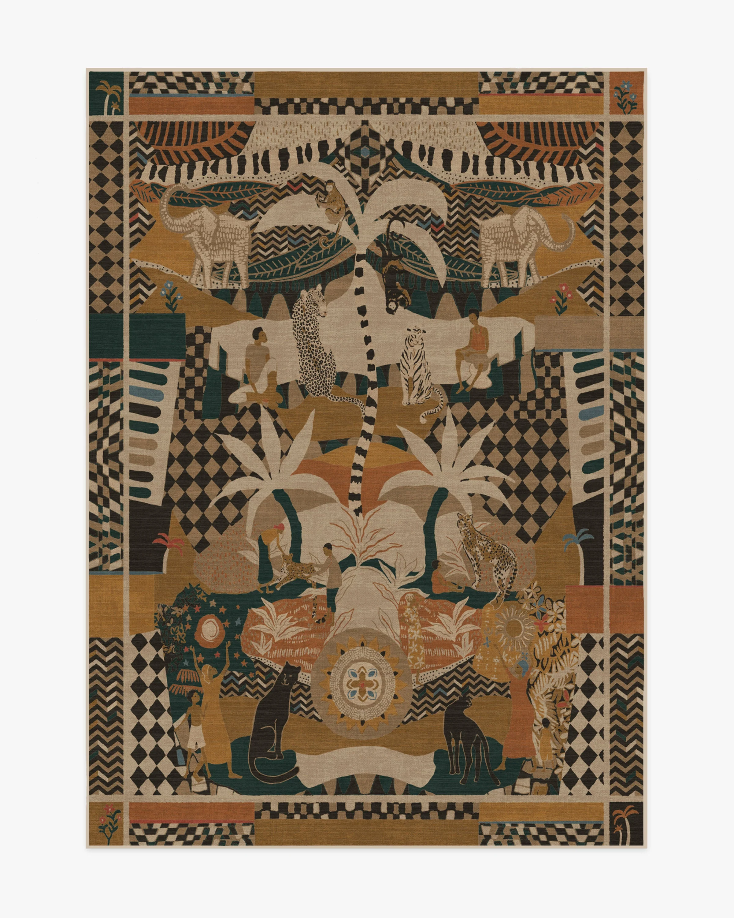 La Joie Natural Multicolor Rug by Architectural Digest