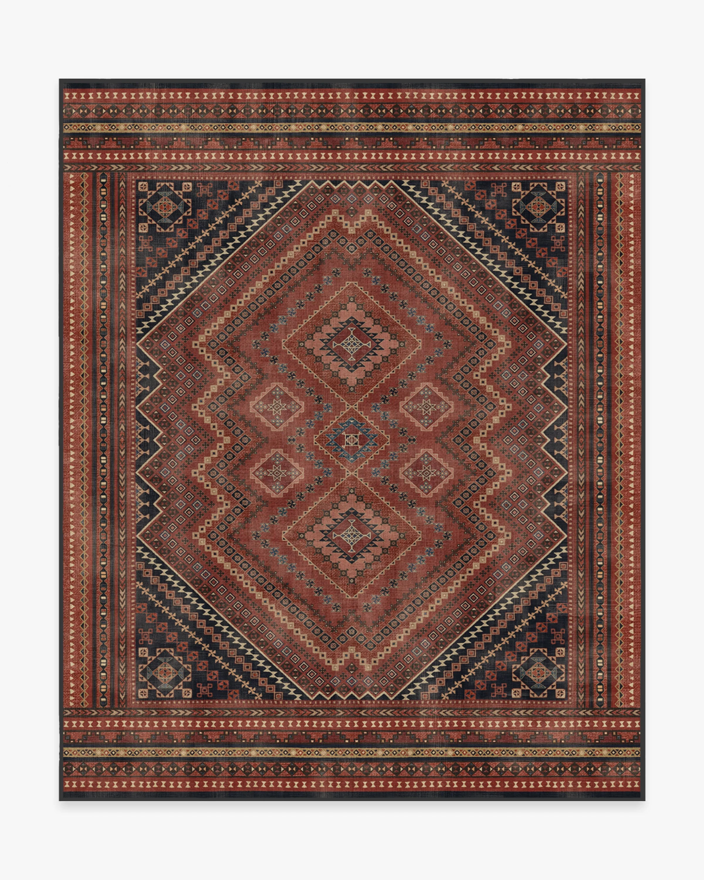 Kaden Amber Red Flatwoven Rug