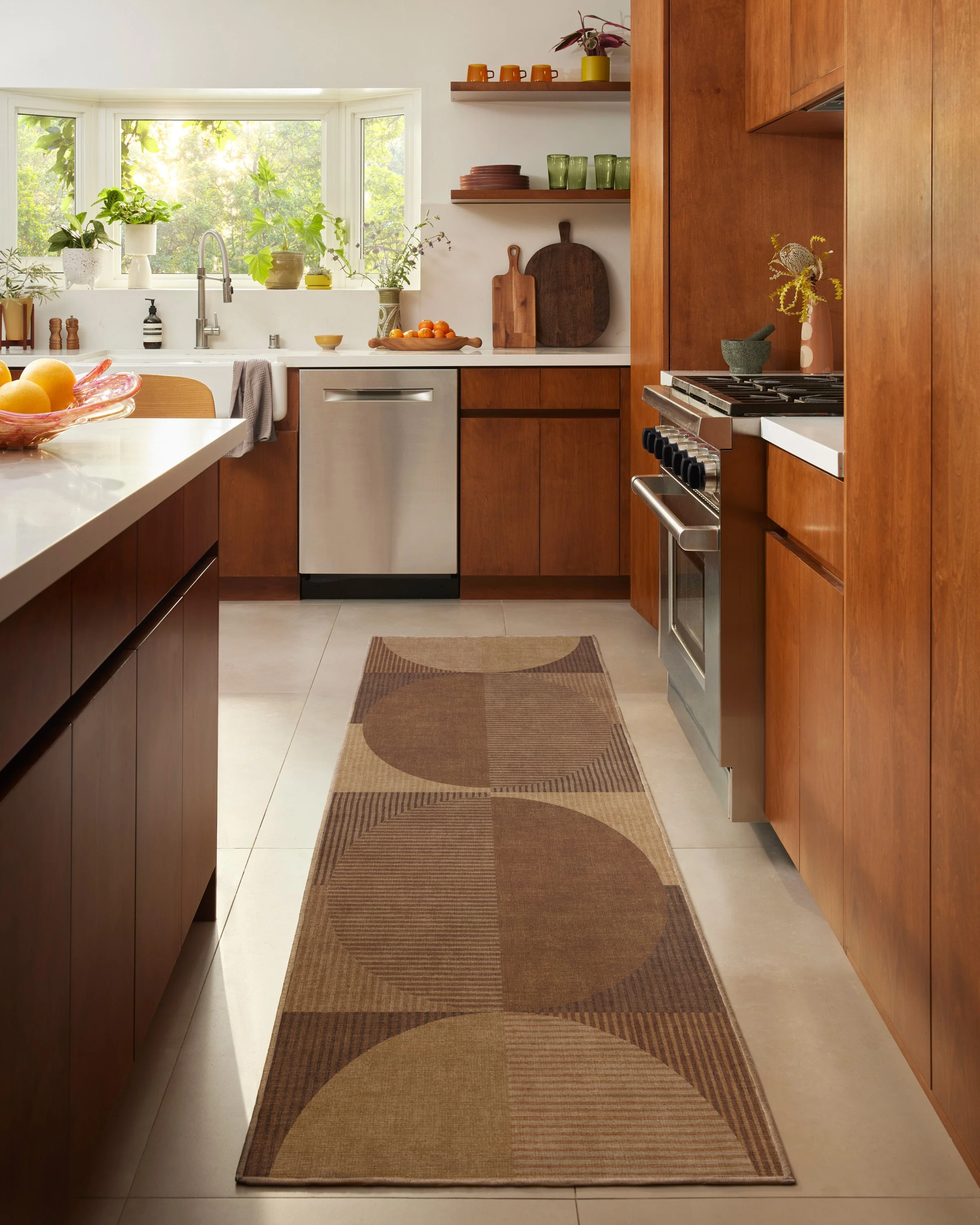 Harlow Copper & Brown Flatwoven Rug