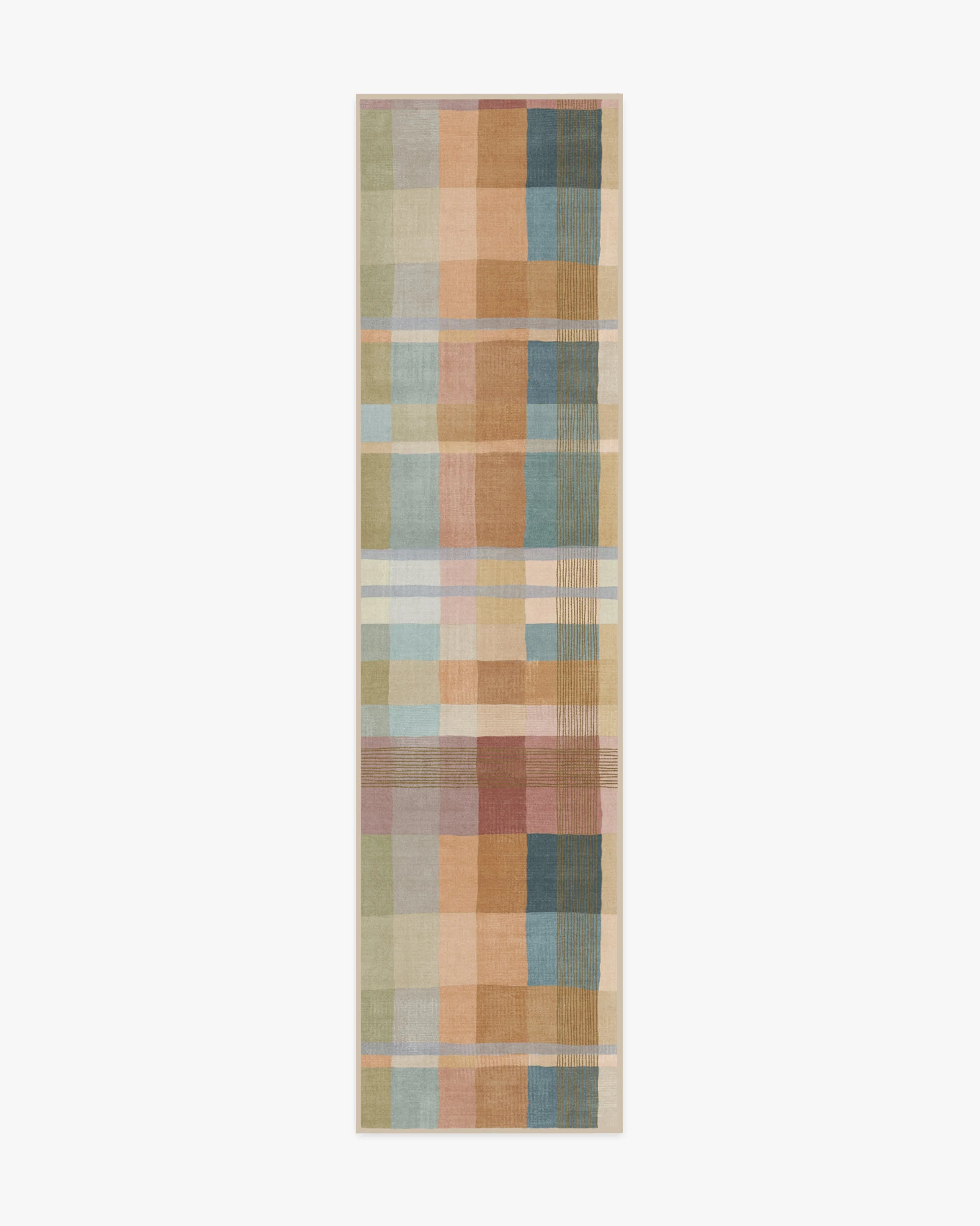 Margot Plaid Ochre Multicolor Flatwoven Rug