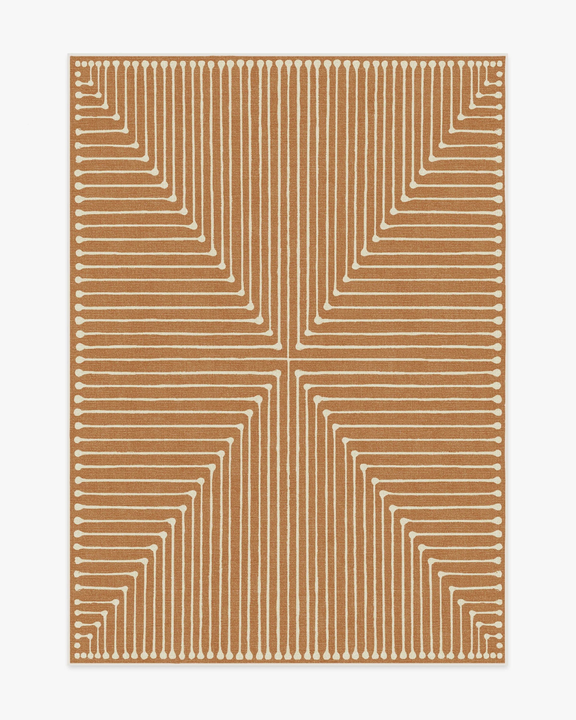 Inkdrop Copper Rug by Jonathan Adler