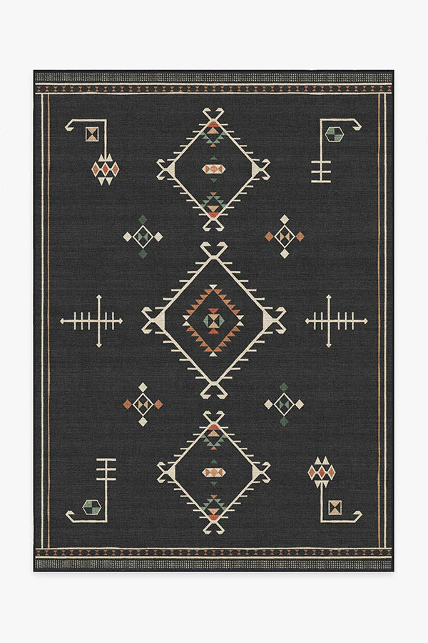 Damali Black Multicolor Outdoor Rug