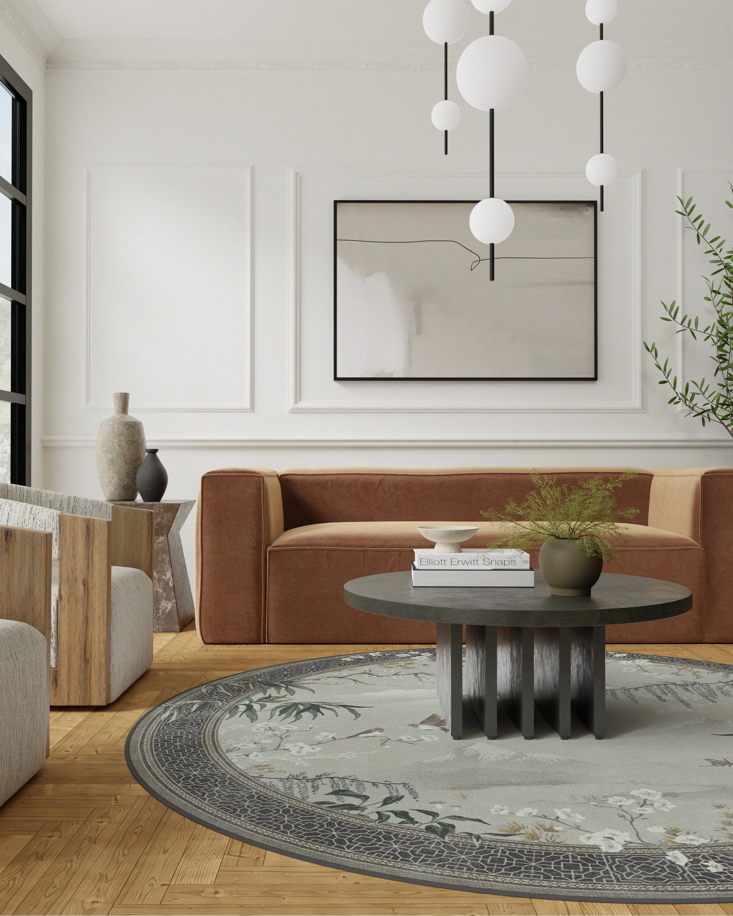 Wren Charcoal & Opal Rug