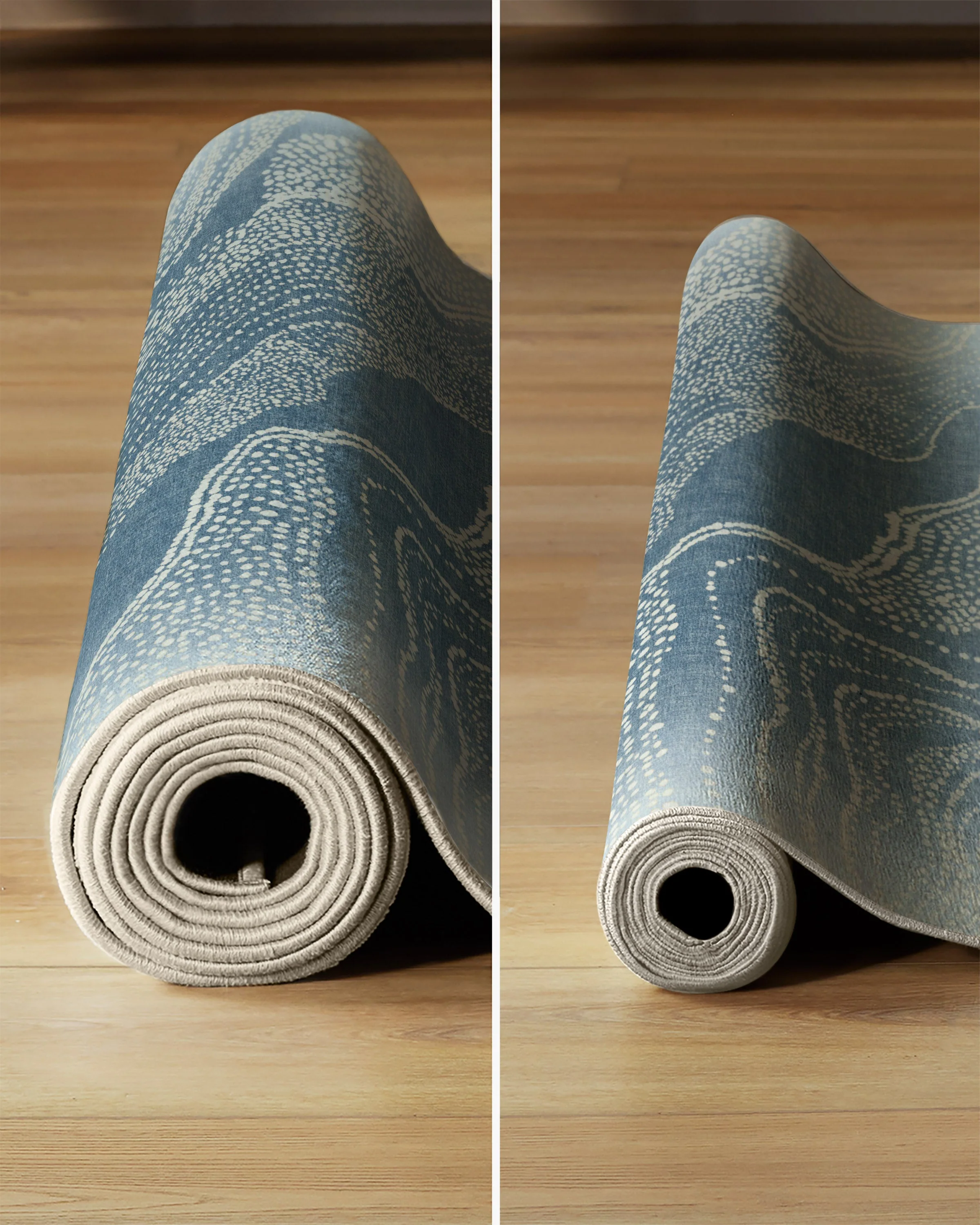 Adorned Soft Blue Rug by Malene Barnett