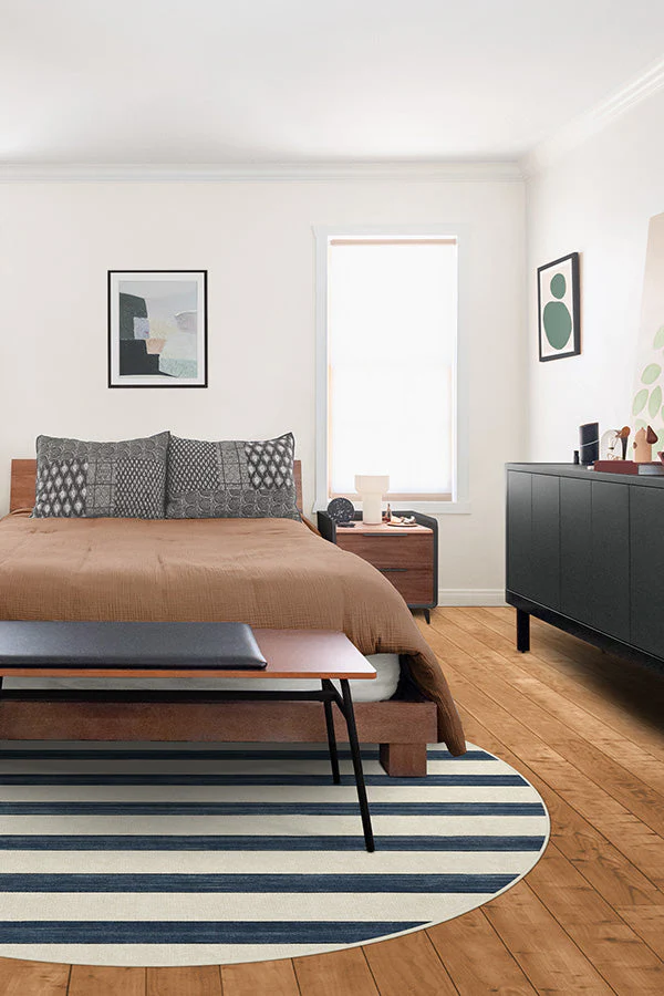 Sumi Sailor Stripe Navy Flatwoven Rug