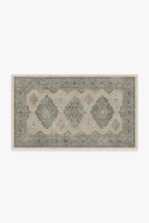 Maxine Natural Sage Flatwoven Rug