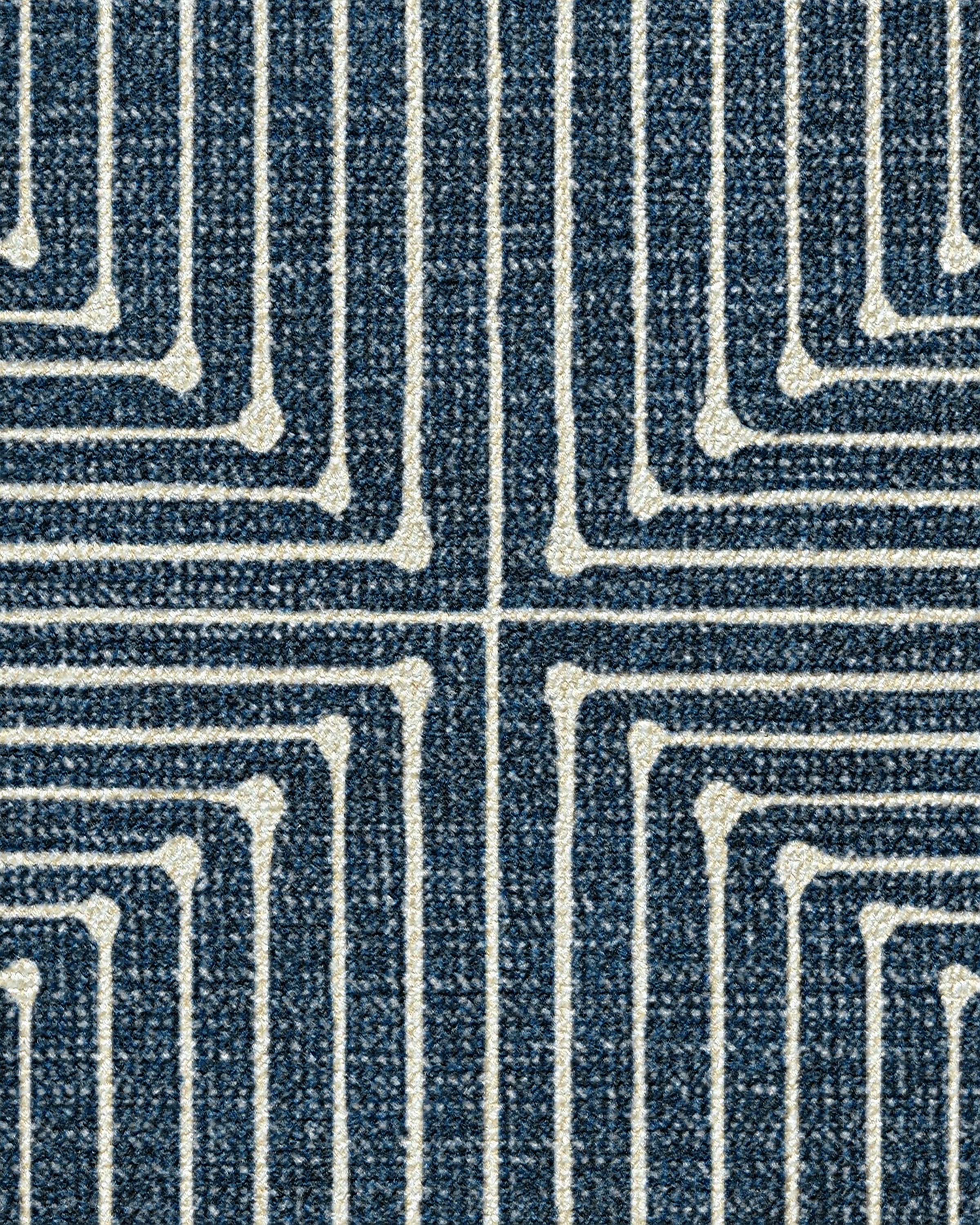 Inkdrop Lapis Blue Rug by Jonathan Adler