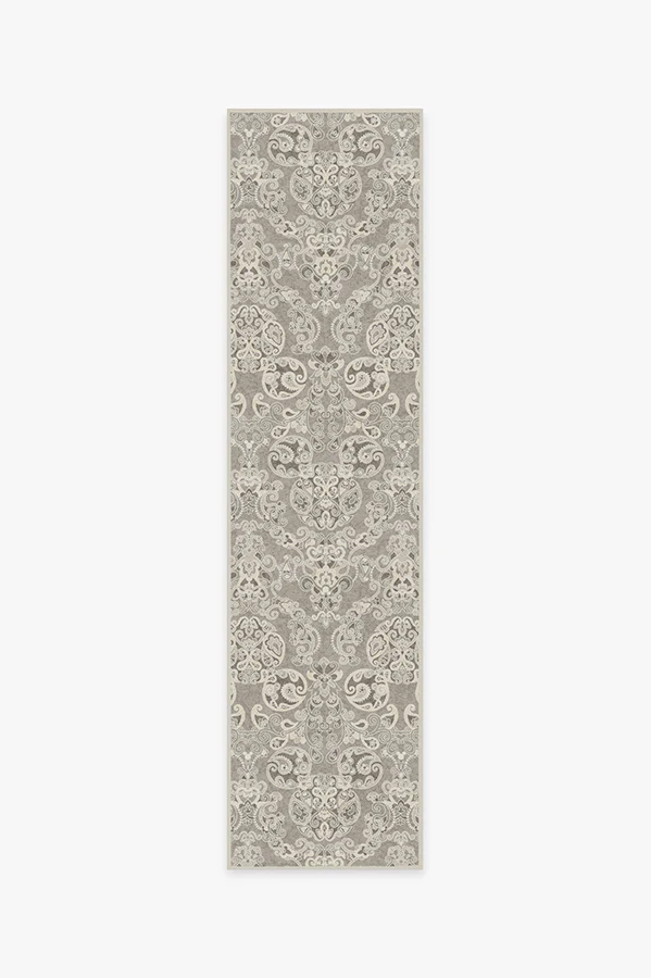 Mickey Damask Stone Flatwoven Rug