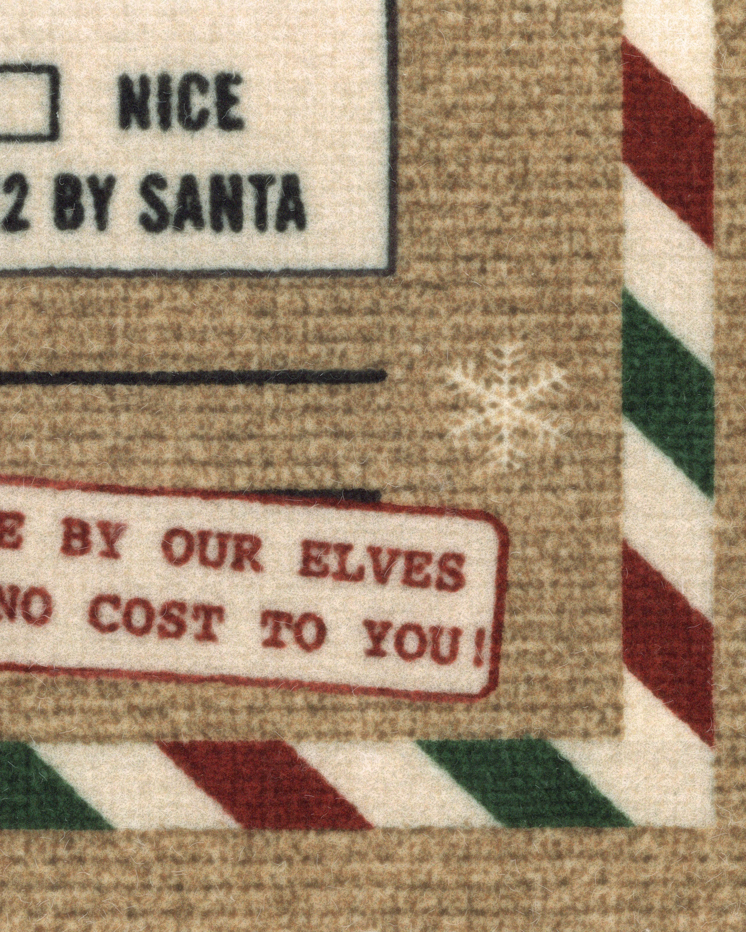 Christmas Postcard Doormat