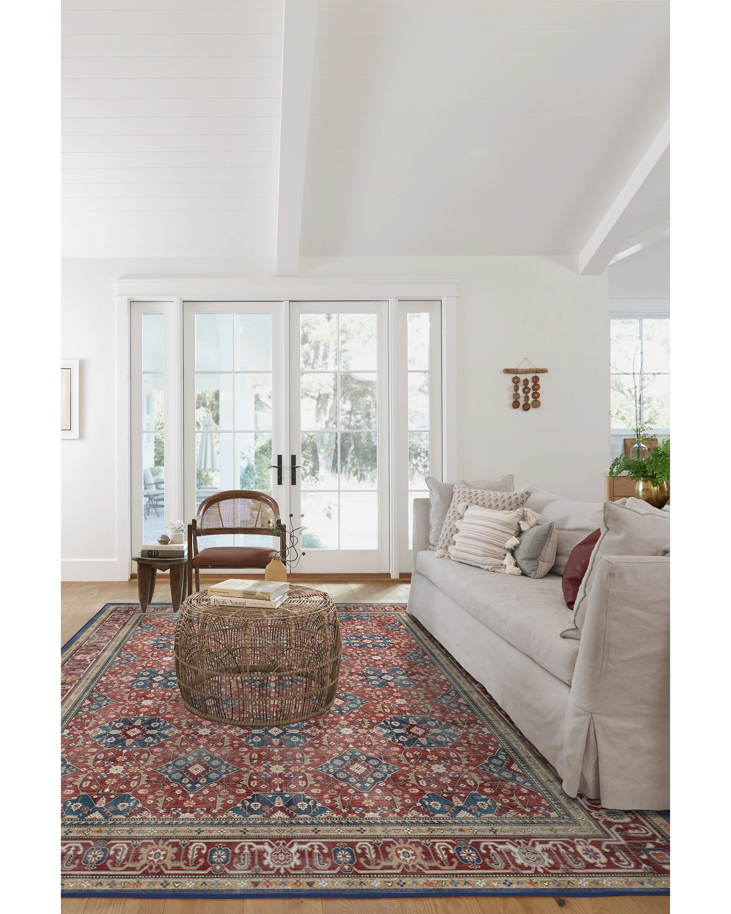 Alessia Royal Red Flatwoven Rug