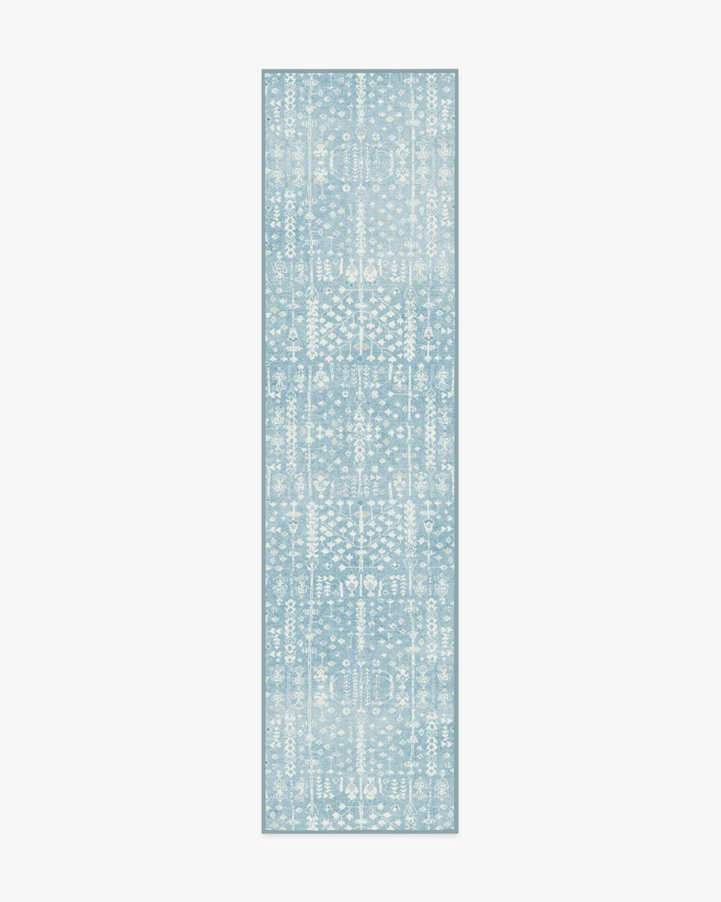 Palmetto Coastal Blue Rug by Gray Malin