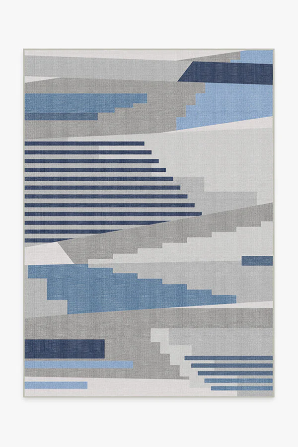 Tropea Grey & Blue Outdoor Rug