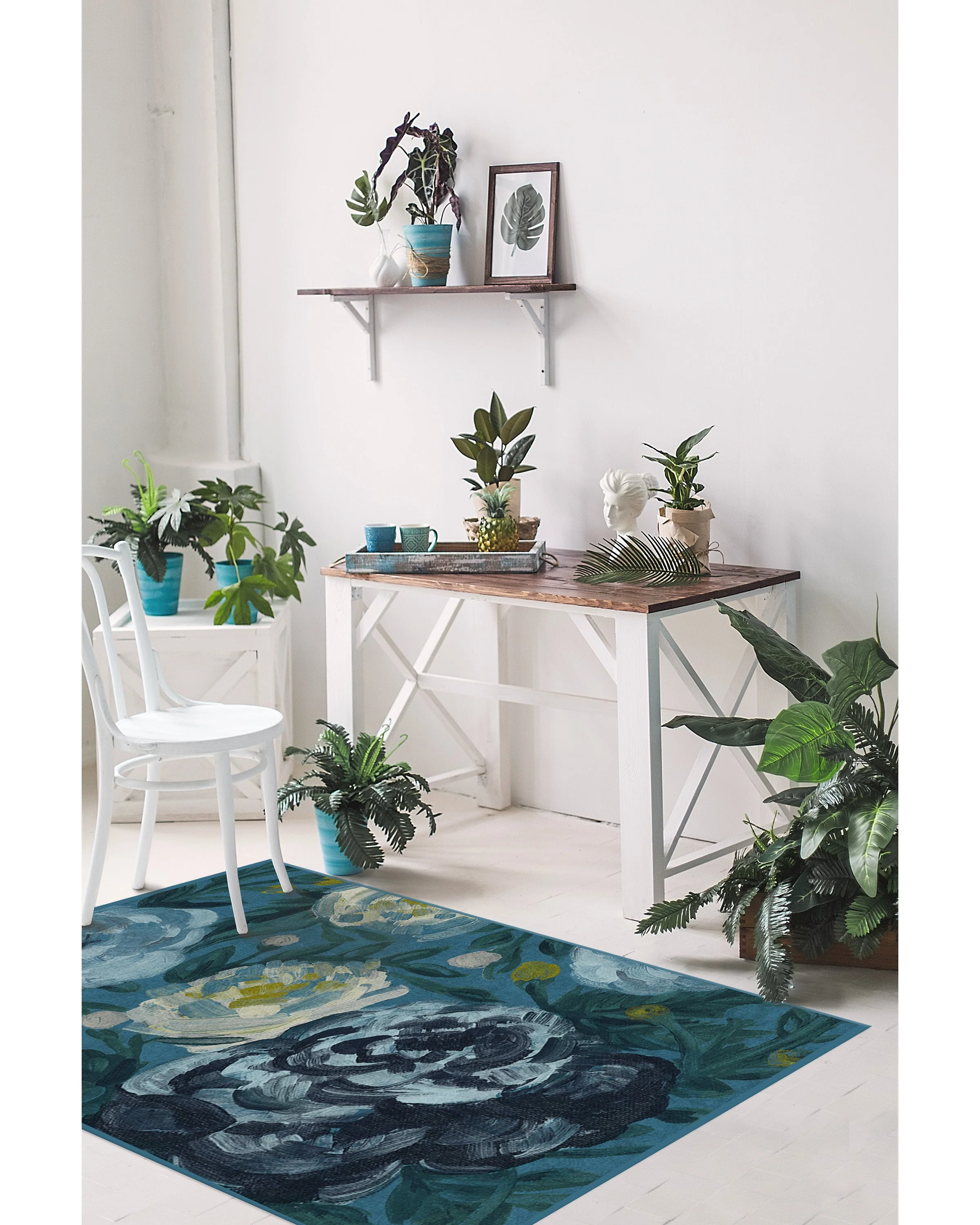 Camellia Midnight Rug