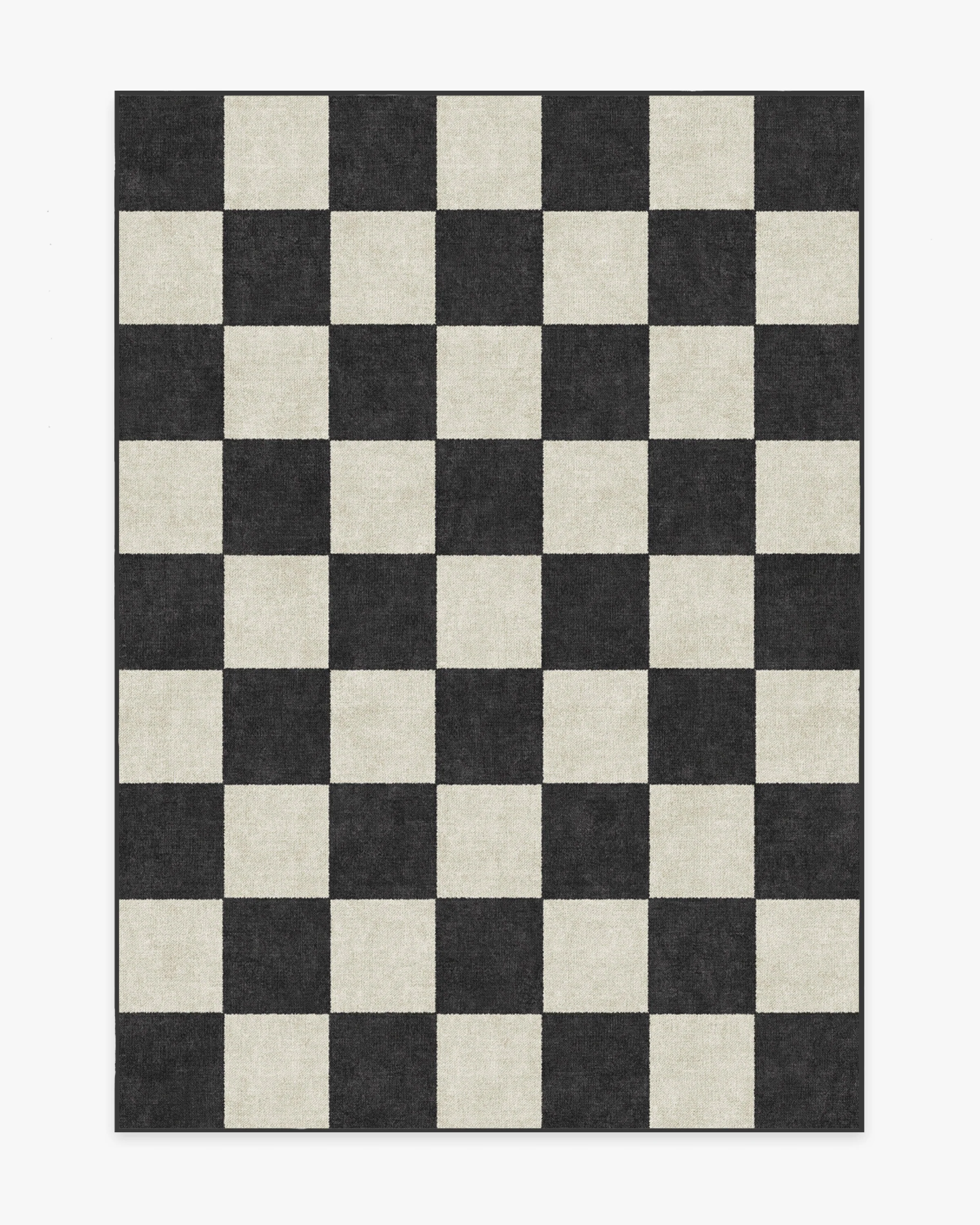 Jaque Checkered Black Rug