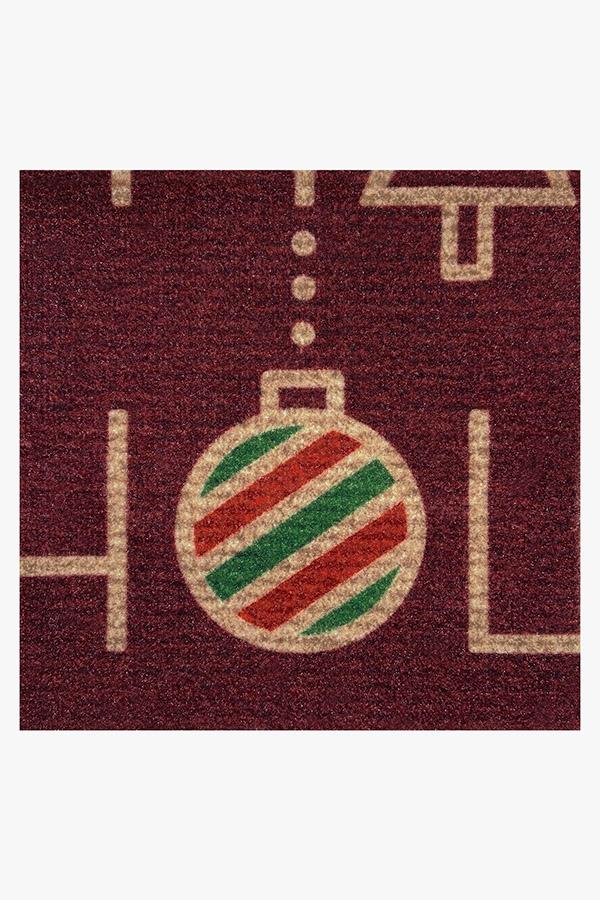 Deco Greeting Burgundy Doormat