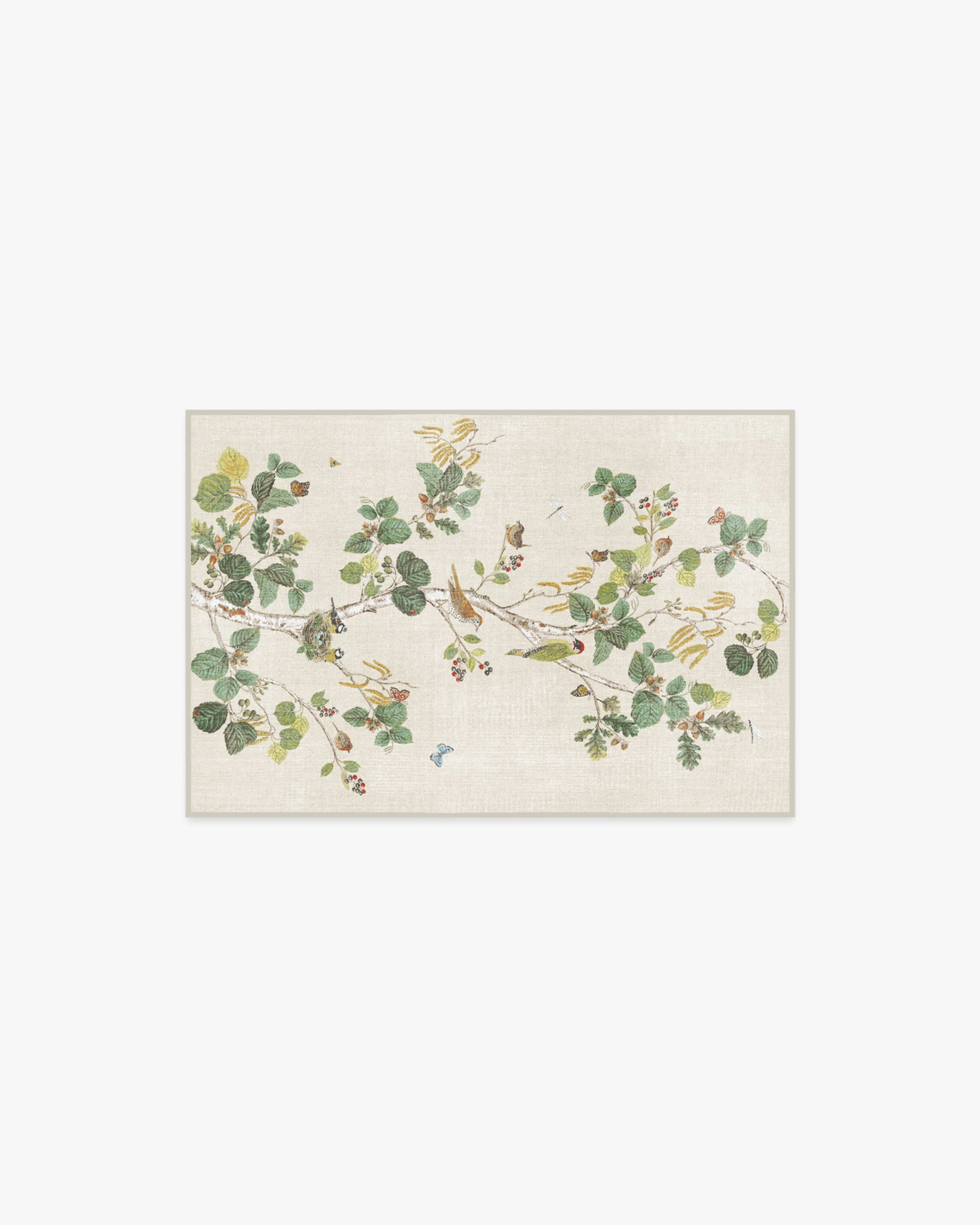 Woodland Chorus Fawn Flatwoven Rug by Sanderson