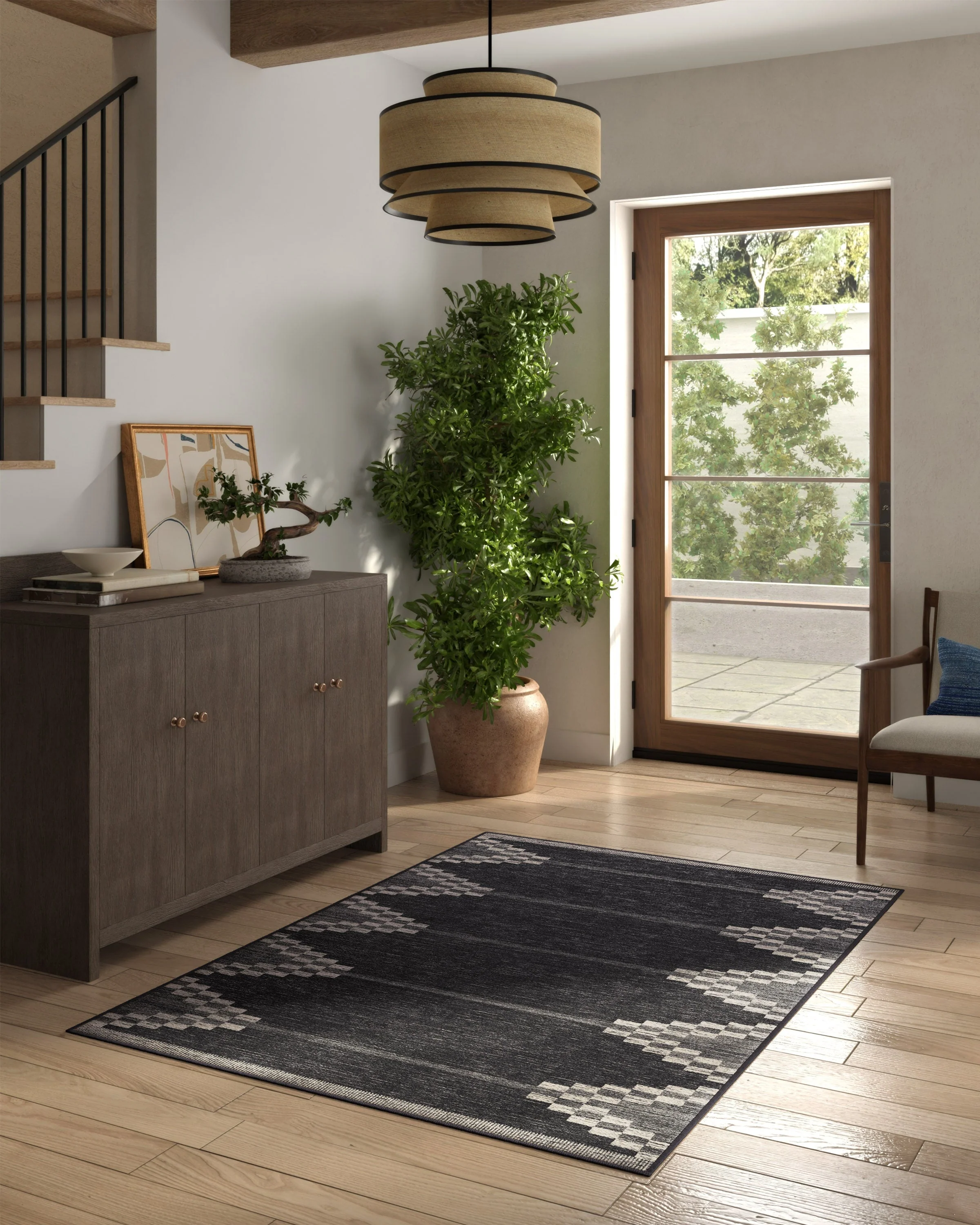 Sloane Black Flatwoven Rug